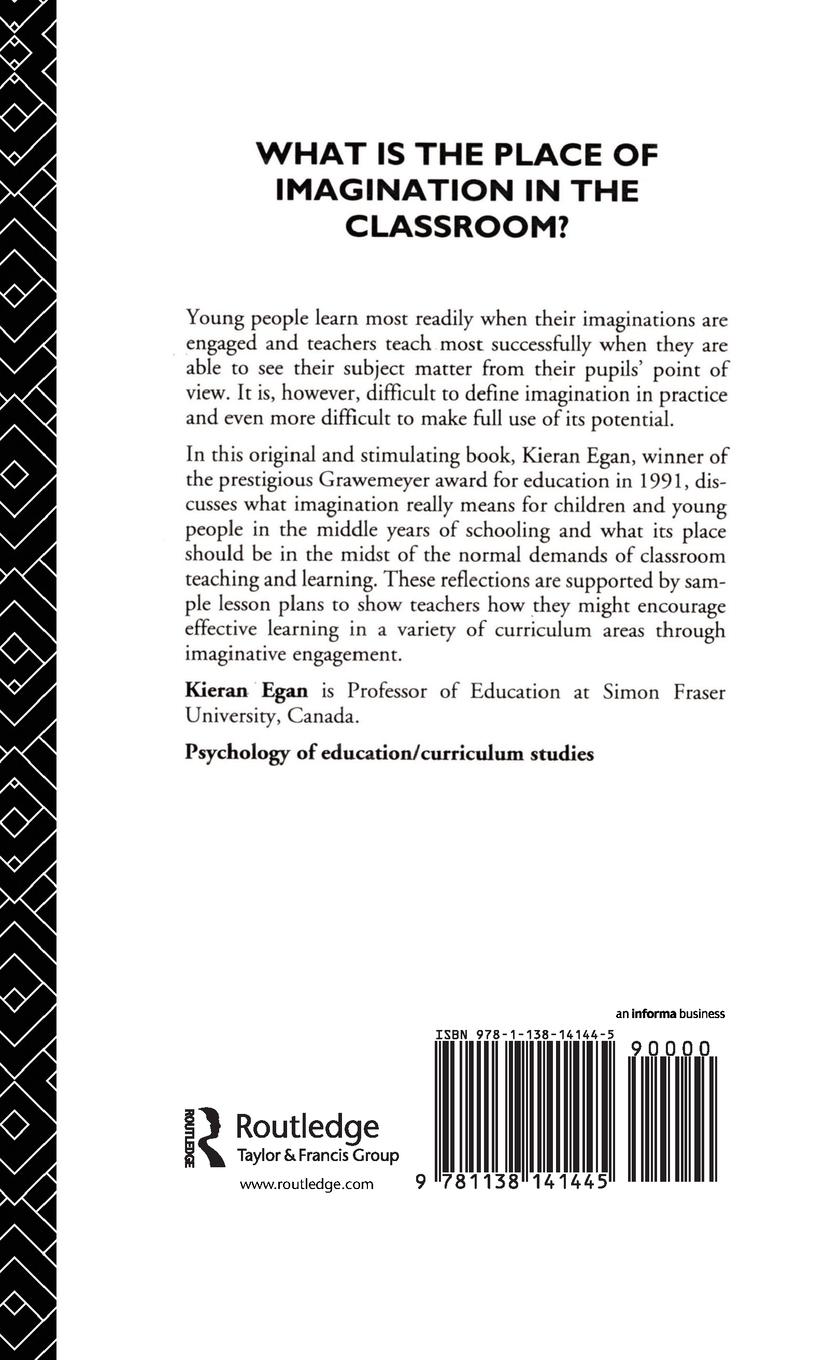 Rückseitencover Imagination in Teaching and Learning