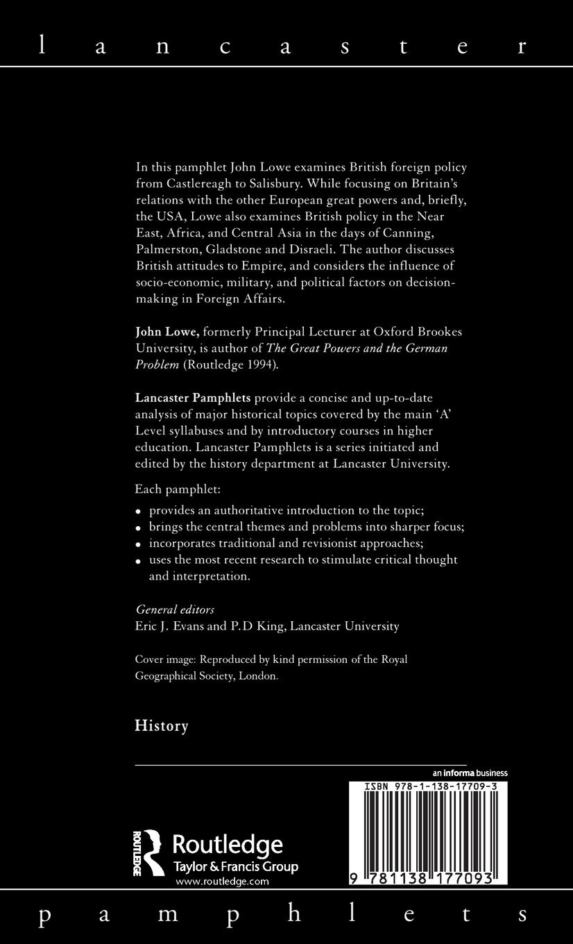 Rückseitencover Britain and Foreign Affairs 1815-1885