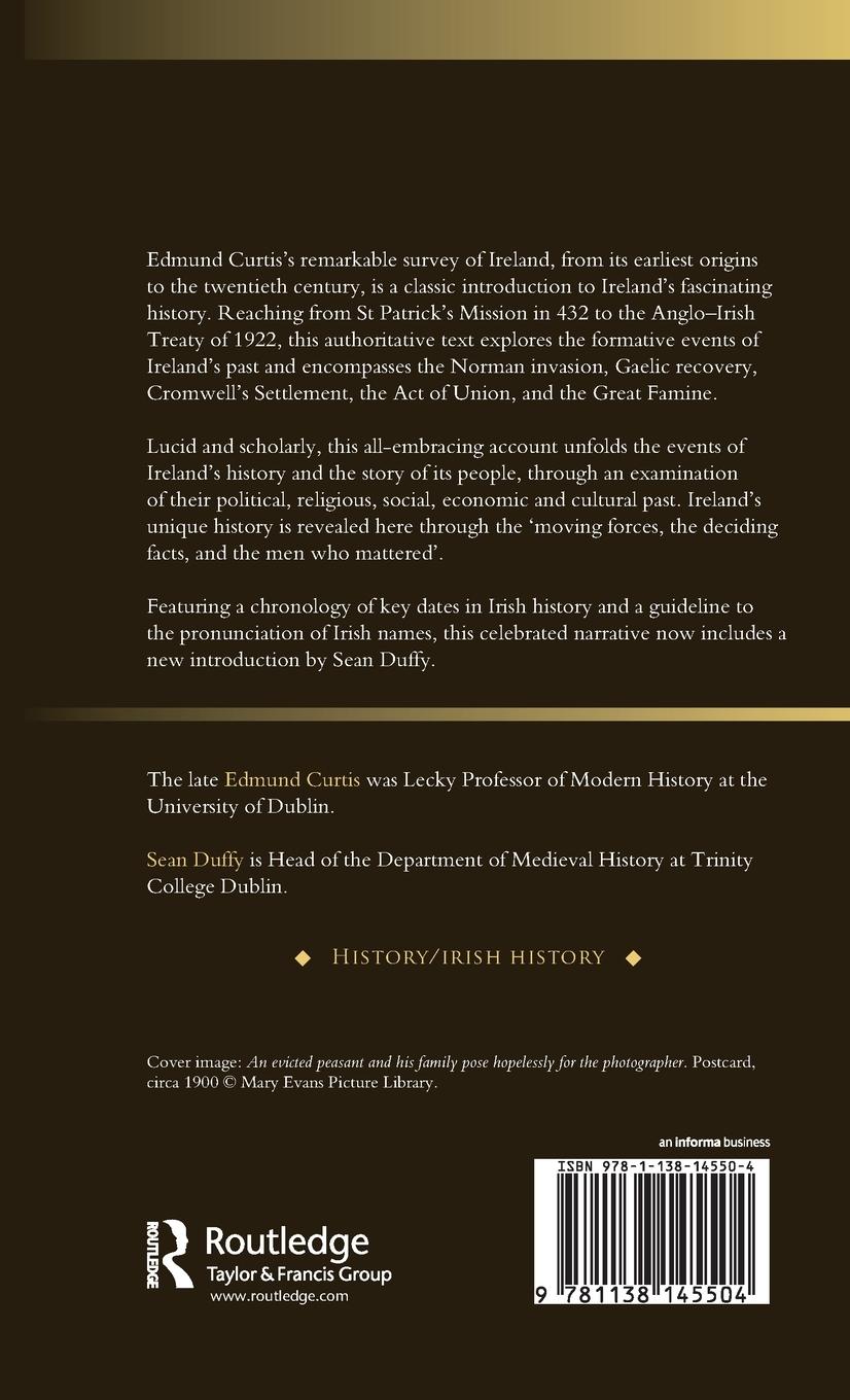 Rückseitencover A History of Ireland