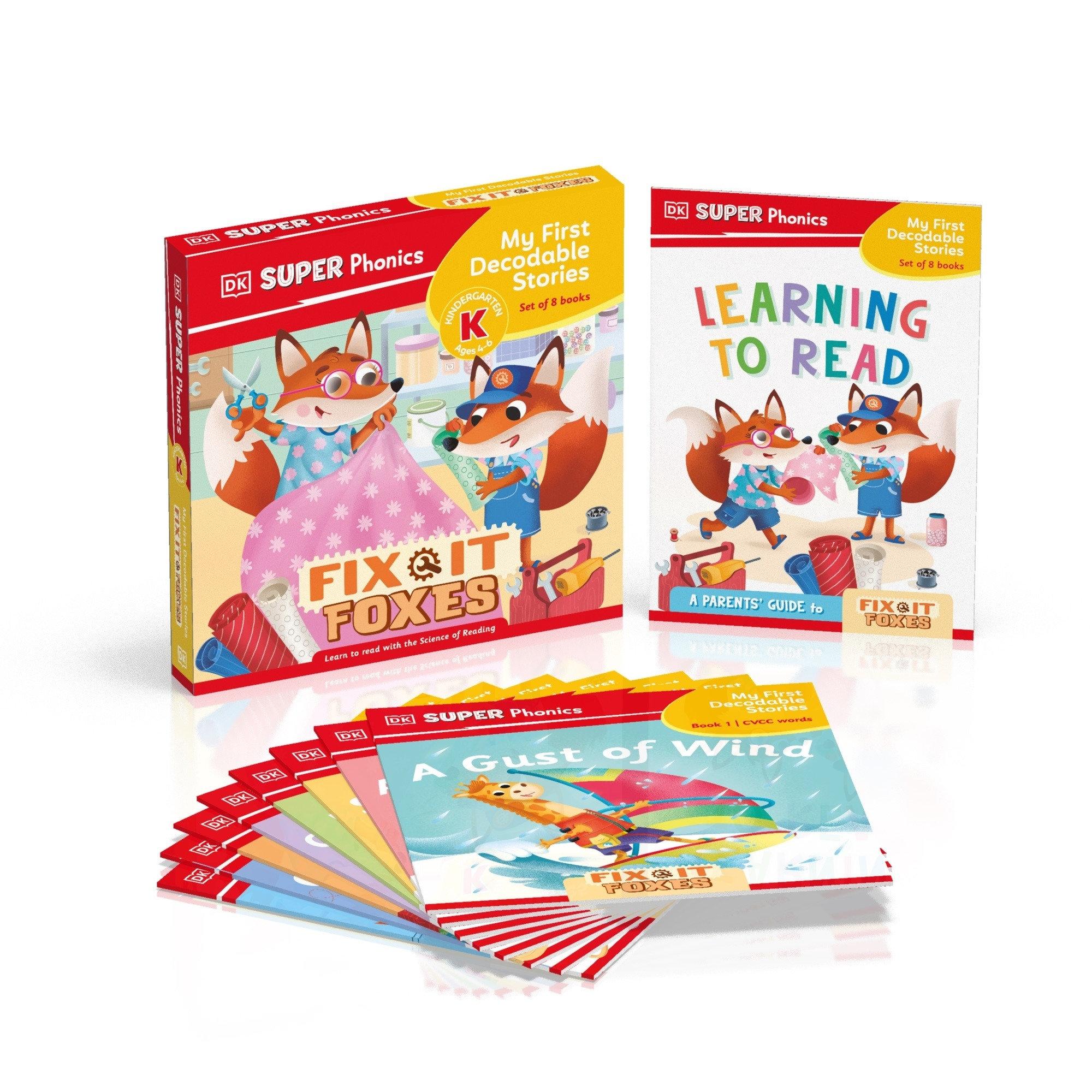 Vorderes Coverbild DK Super Phonics My First Decodable Stories Fix-It Foxes