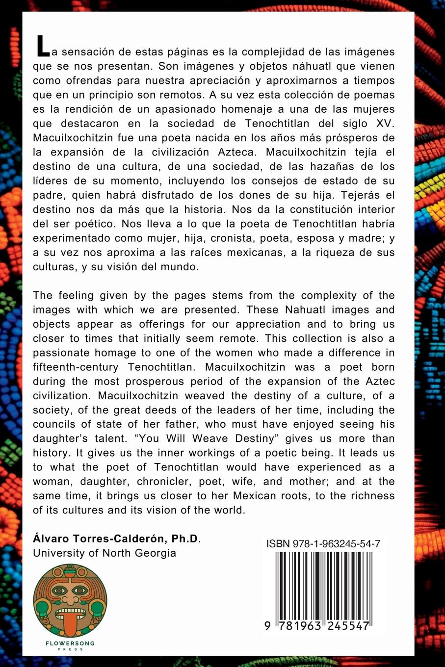 Rückseitencover Tejerás el destino / You Will Weave Destiny