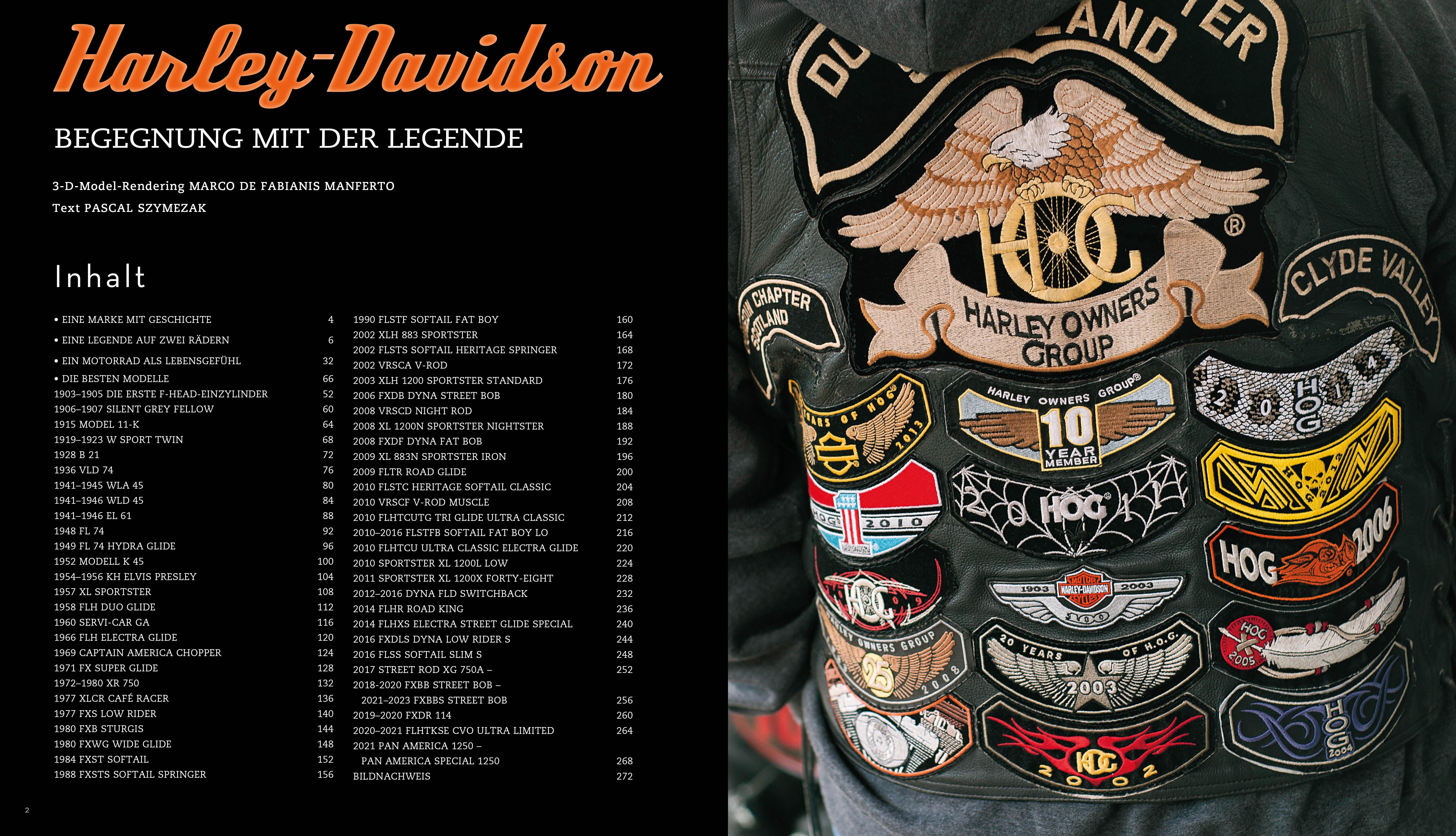 Beispielinhalt (Bild) Harley-Davidson. Begegnung mit der Legende