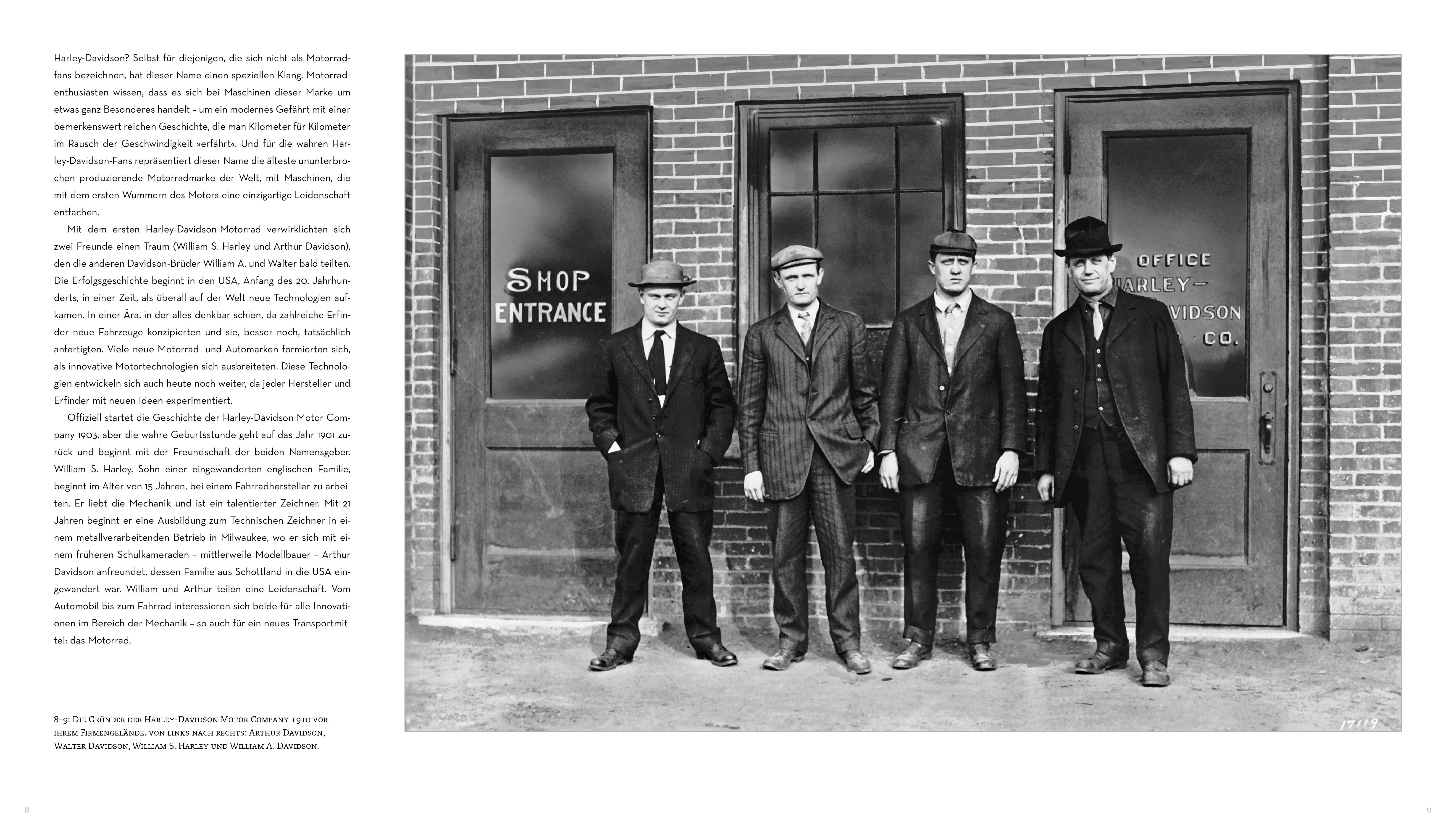 Beispielinhalt (Bild) Harley-Davidson. Begegnung mit der Legende