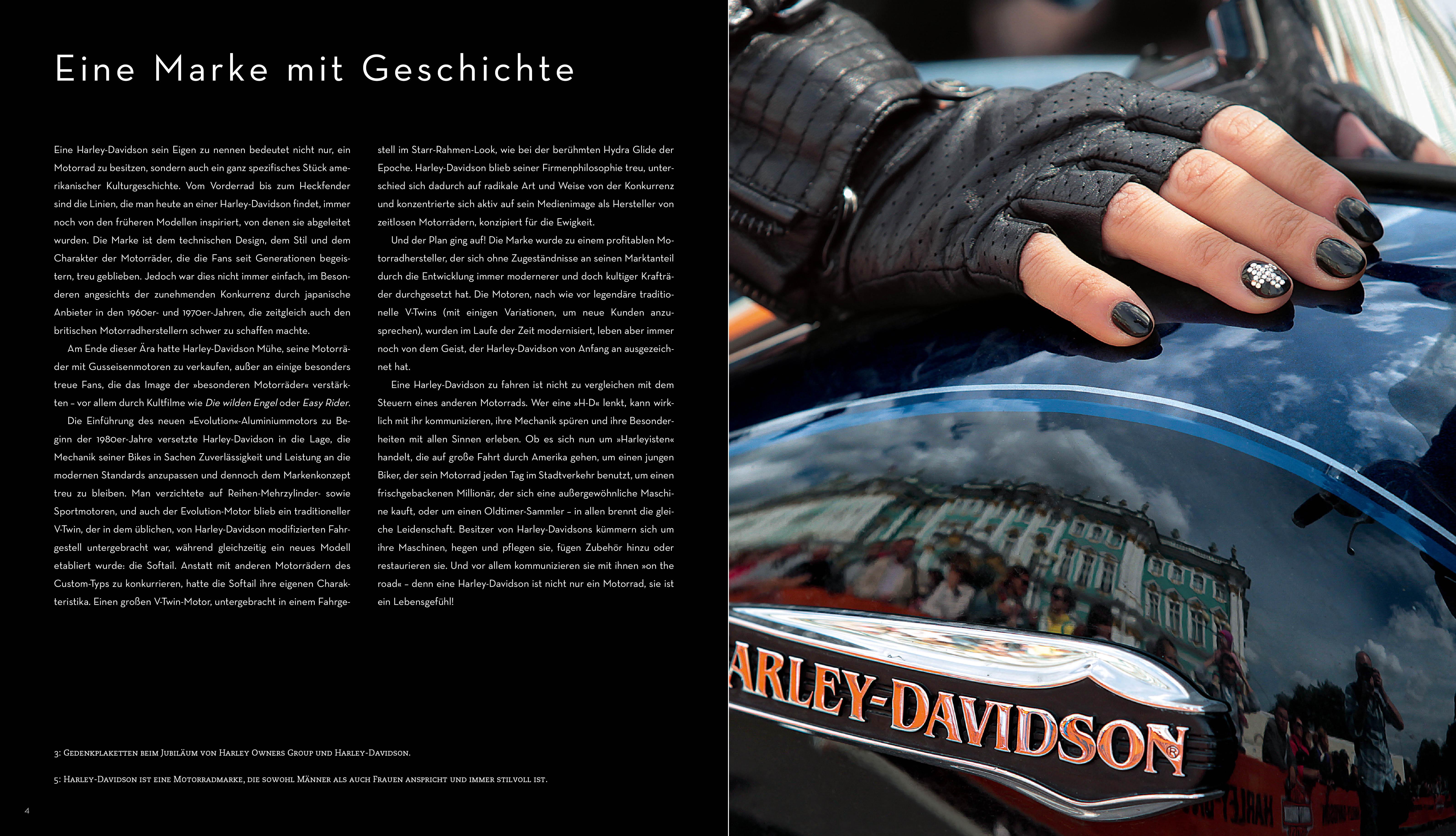 Beispielinhalt (Bild) Harley-Davidson. Begegnung mit der Legende