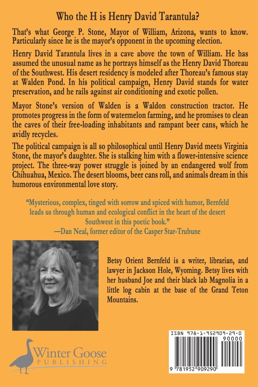 Rückseitencover Journal of Henry David Tarantula