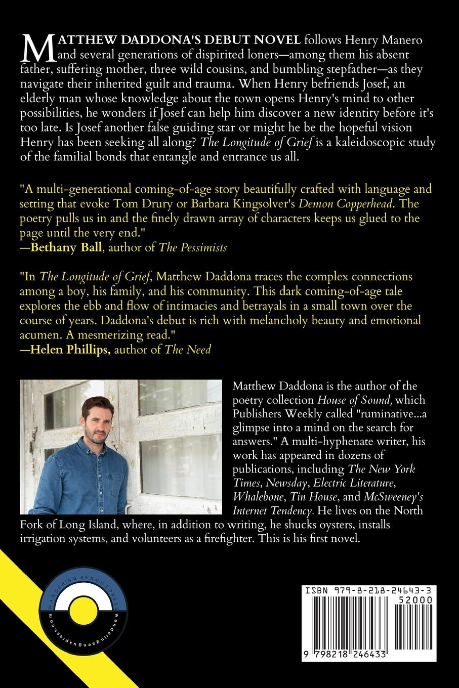 Rückseitencover The Longitude of Grief