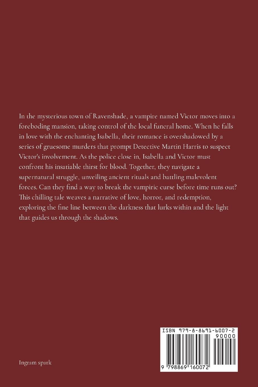 Rückseitencover A Vampire's Love A Murder Mystery