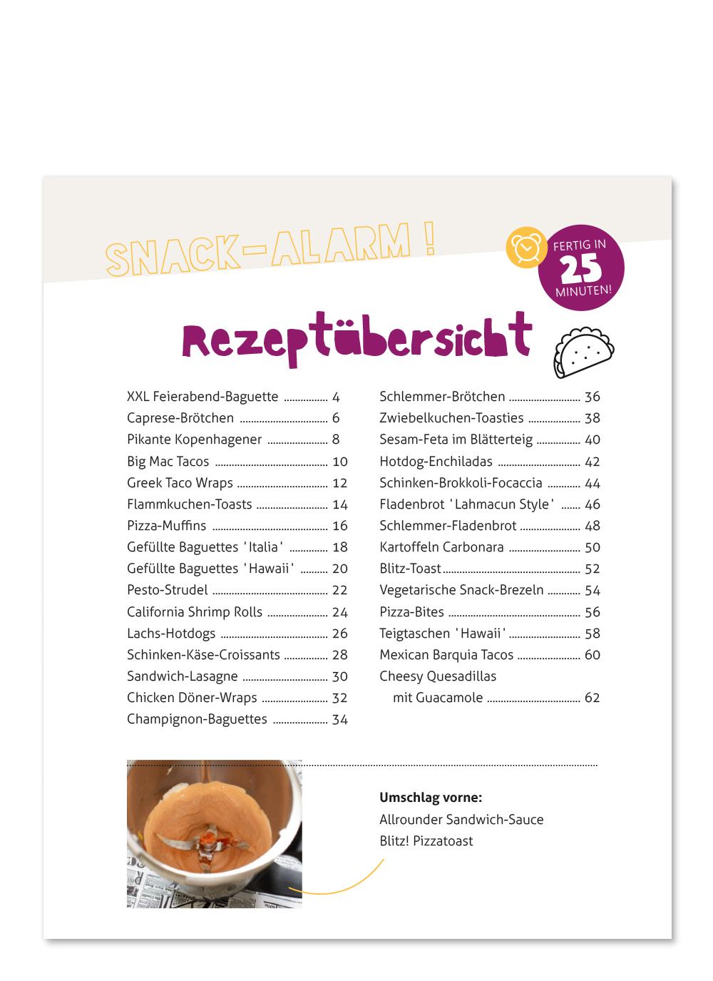 Beispielinhalt (Bild) SNACK-ALARM!