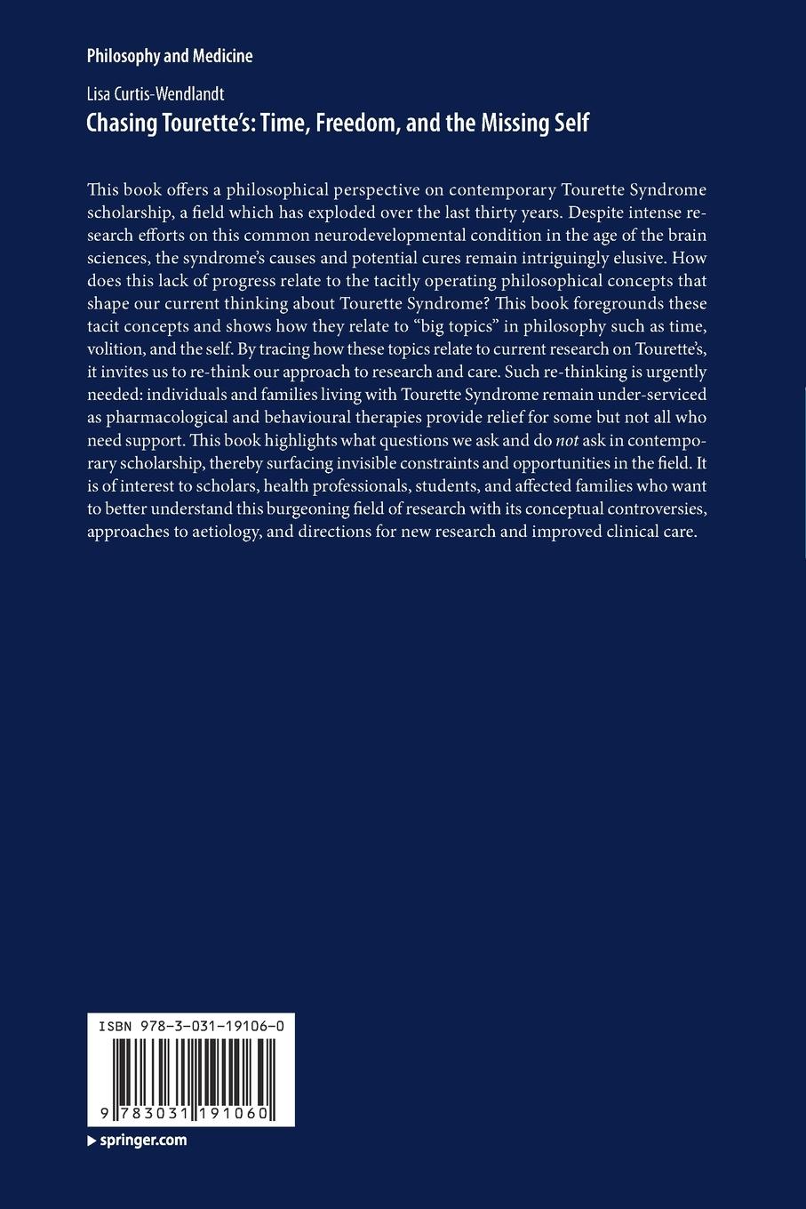 Rückseitencover Chasing Tourette's: Time, Freedom, and the Missing Self