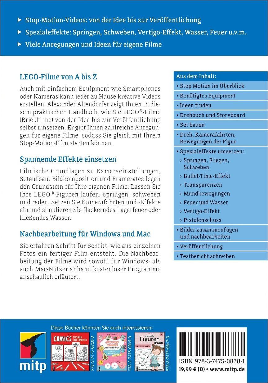 Rückseitencover LEGO®-Filme mit Stop Motion