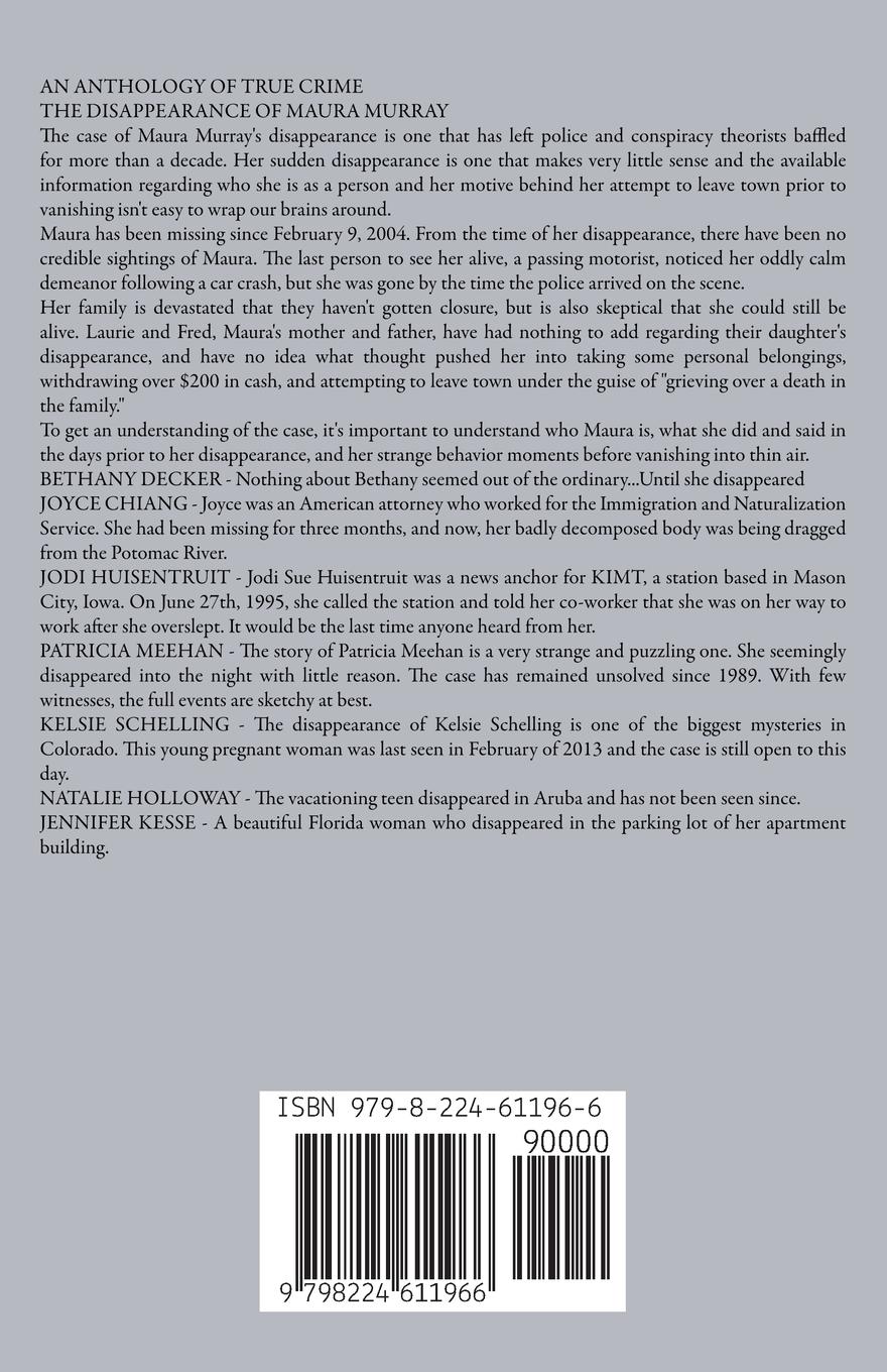 Rückseitencover Missing Girls An Anthology of True Crime