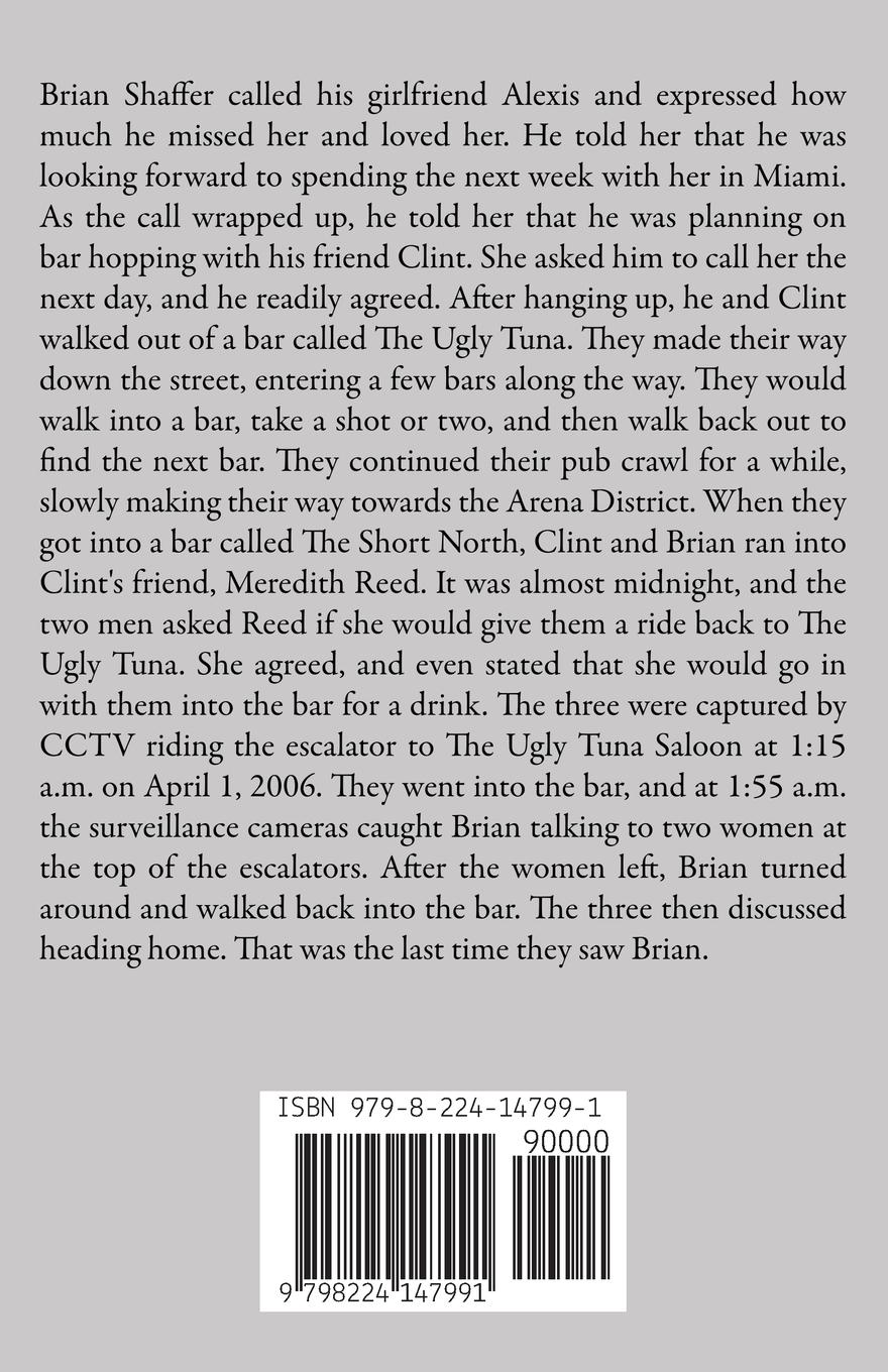 Rückseitencover The Disappearance of Brian Shaffer An Anthology of True  Crime