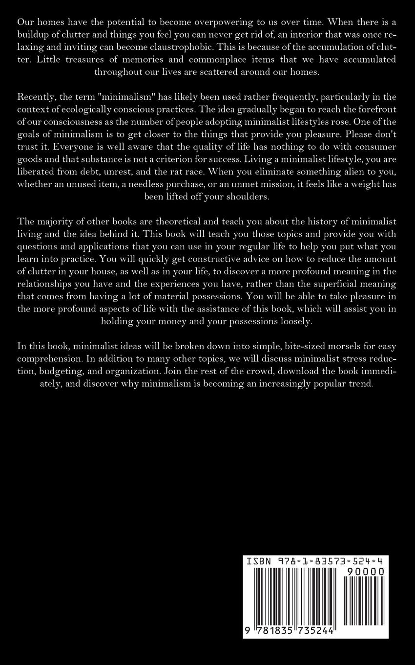 Rückseitencover Minimalism