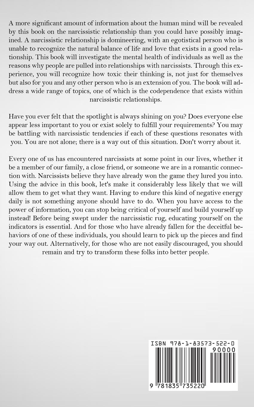 Rückseitencover Narcissism