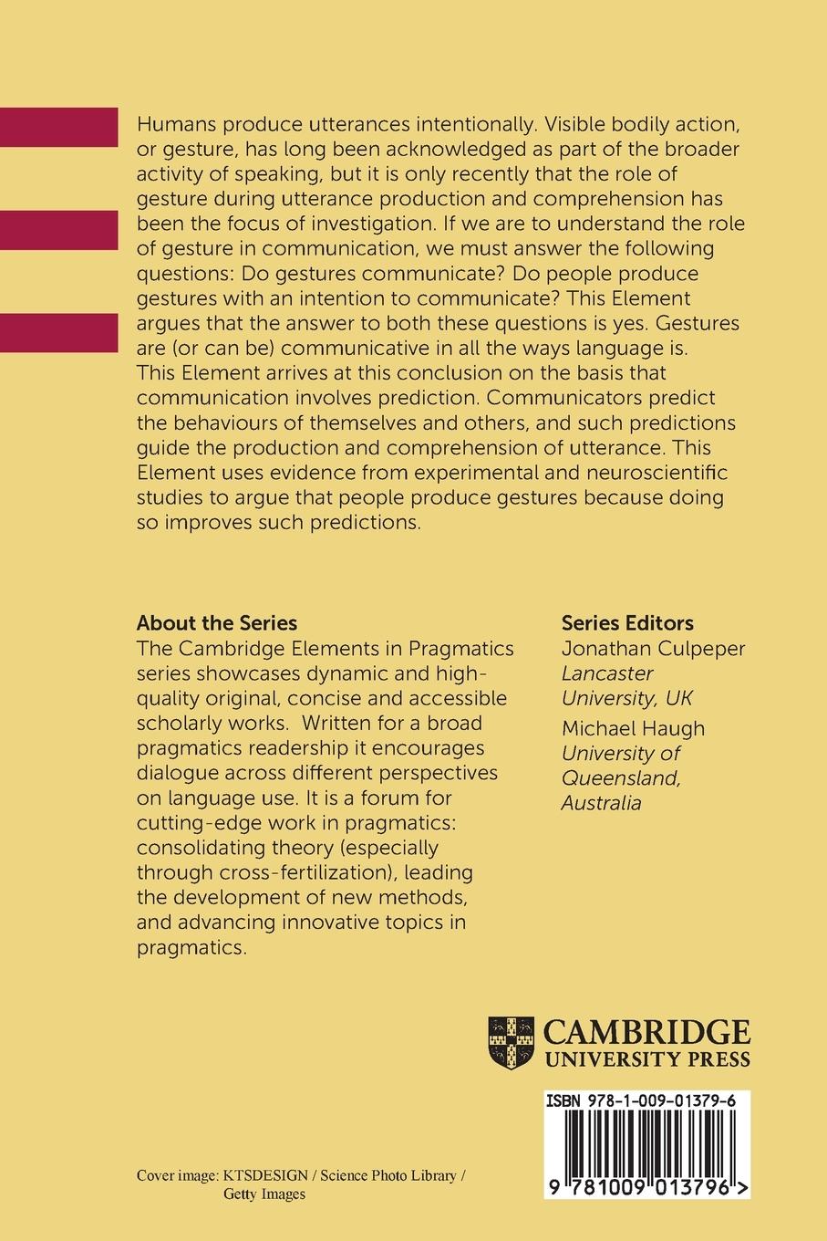 Rückseitencover Pragmatics, Utterance Meaning, and Representational Gesture