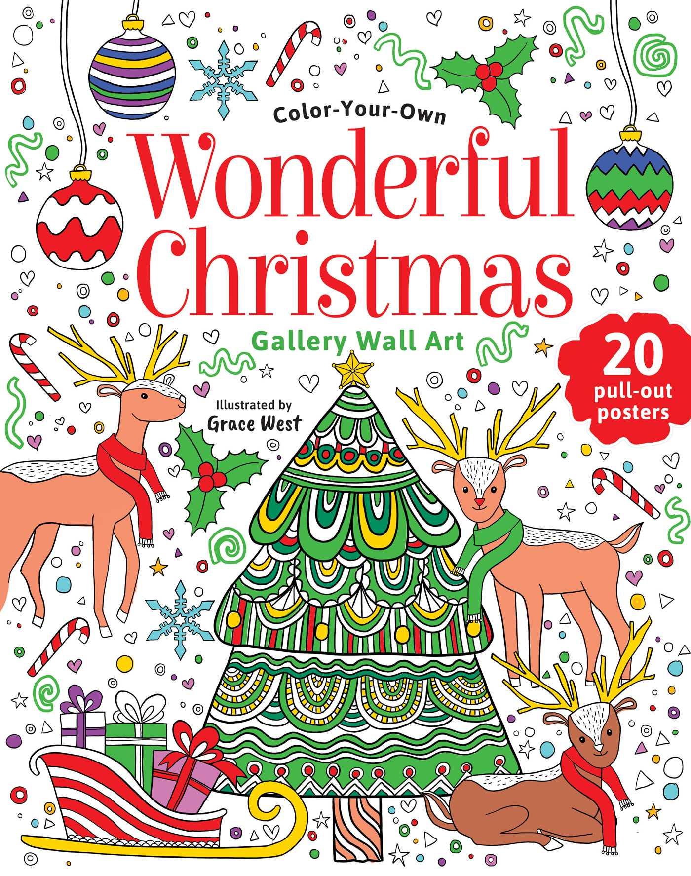 Vorderes Coverbild Wonderful Christmas: Coloring Book