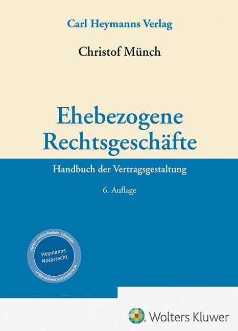 Vorderes Coverbild Ehebezogene Rechtsgeschäfte