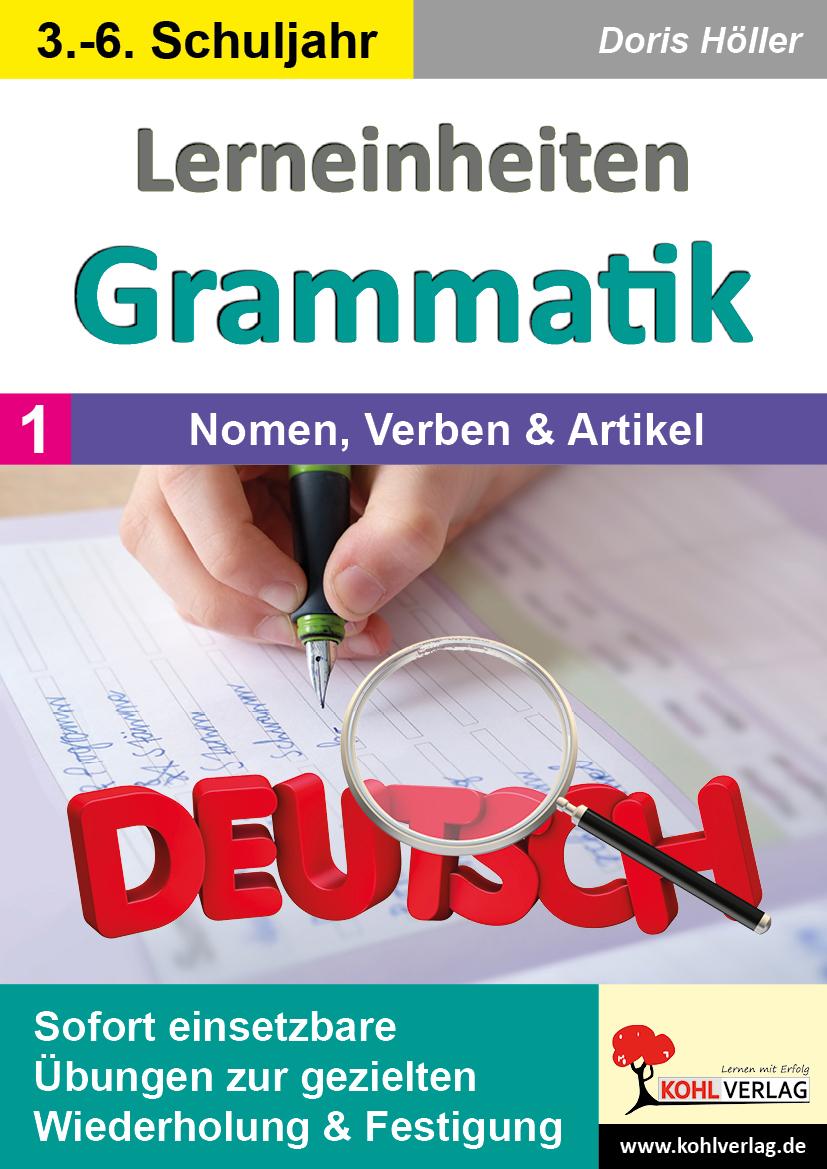 Vorderes Coverbild Lerneinheiten Grammatik / Band 1: Nomen, Verben & Artikel