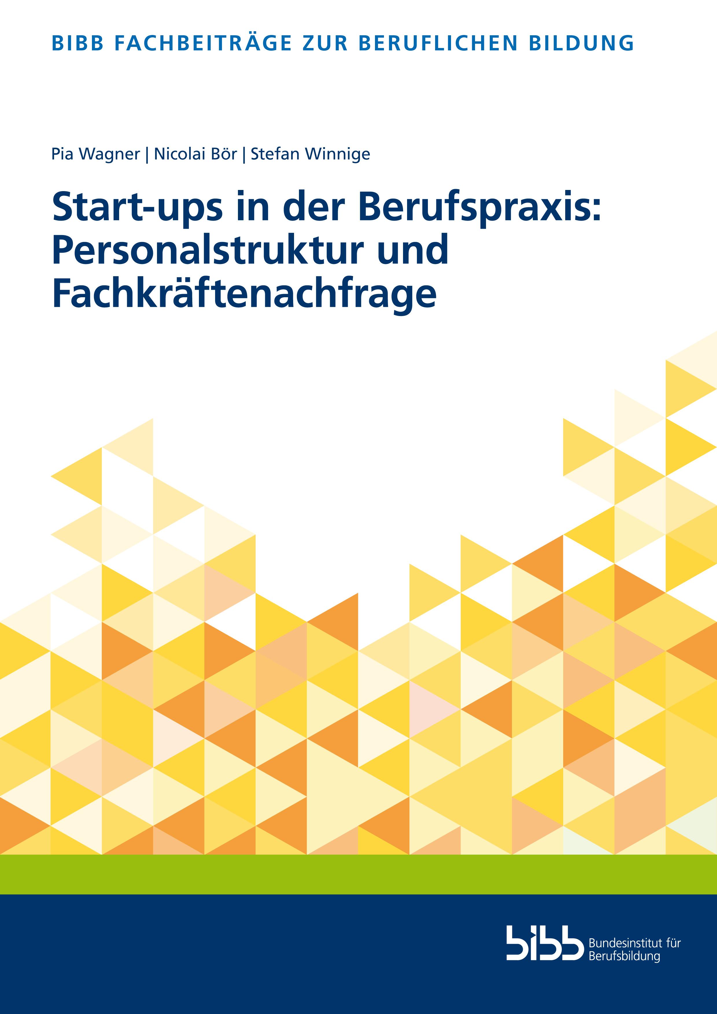 Vorderes Coverbild Start-ups in der Berufspraxis: Personalstruktur und Fachkräftenachfrage