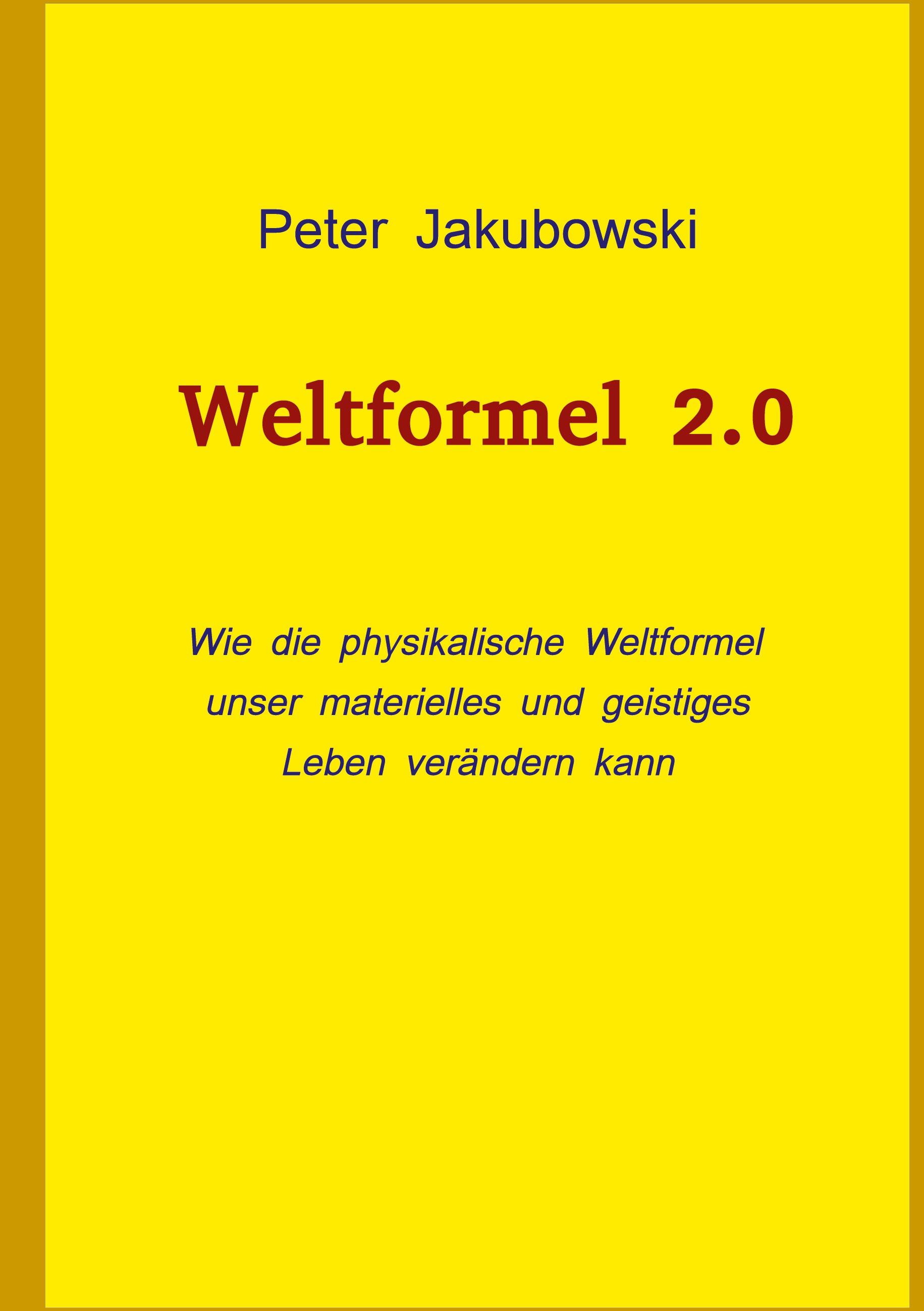 Vorderes Coverbild Weltformel 2.0