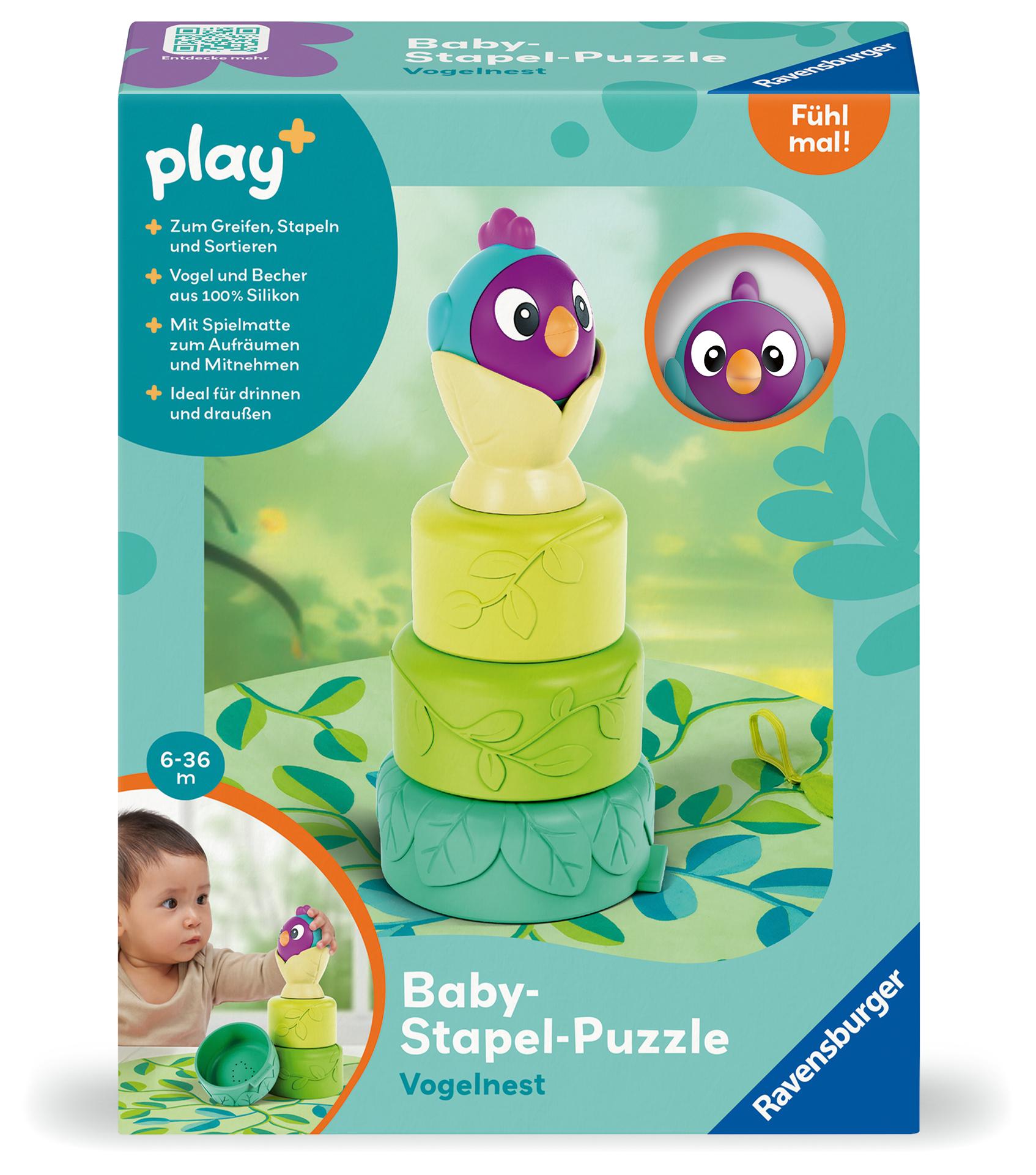 Vorderes Coverbild Play+ Baby-Stapel-Puzzle: Vogelnest - ab 6 Monate