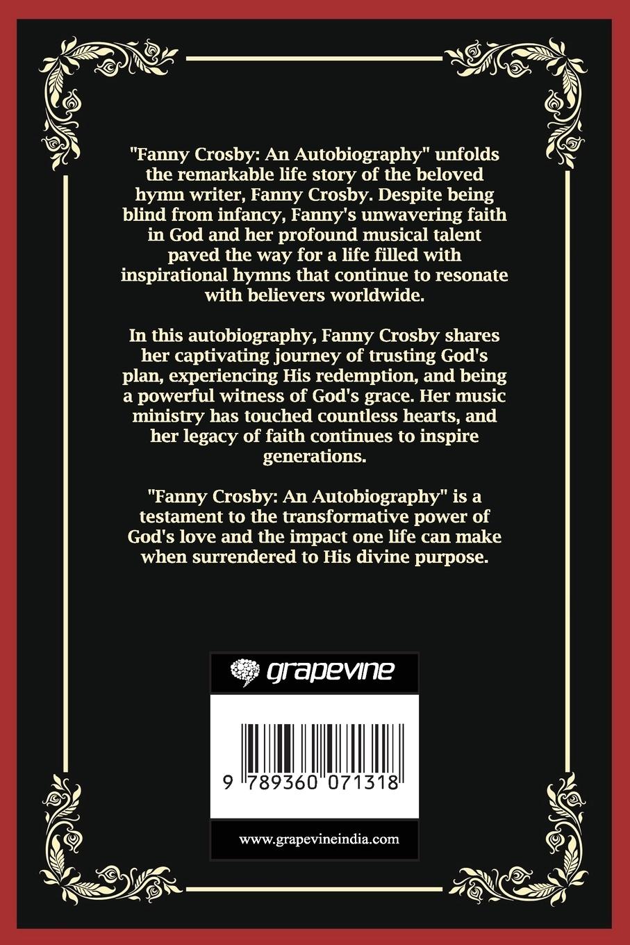 Rückseitencover Fanny Crosby