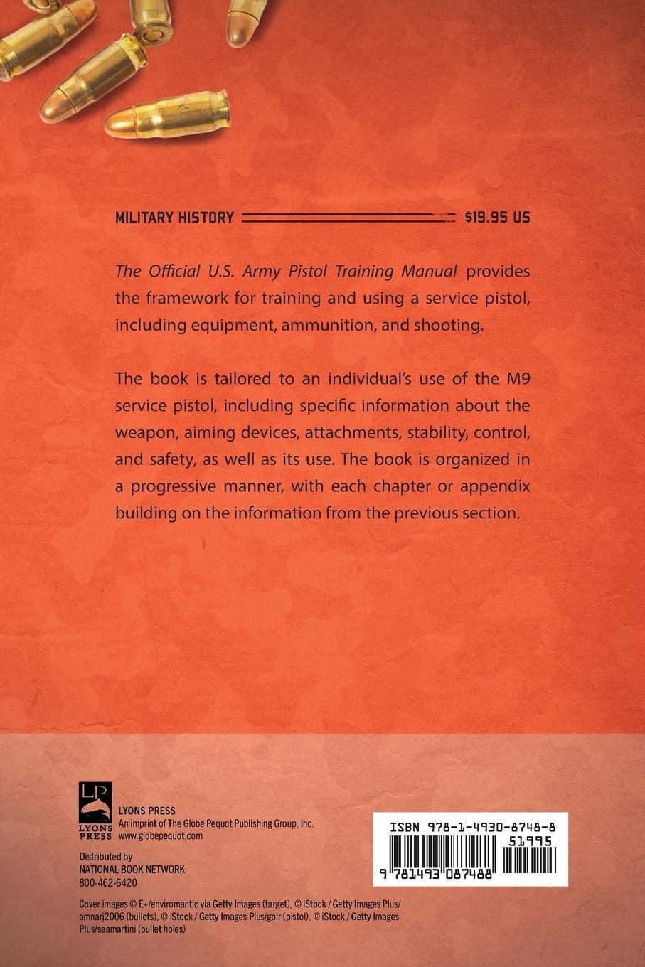 Rückseitencover The Official U.S. Army Pistol Training Manual