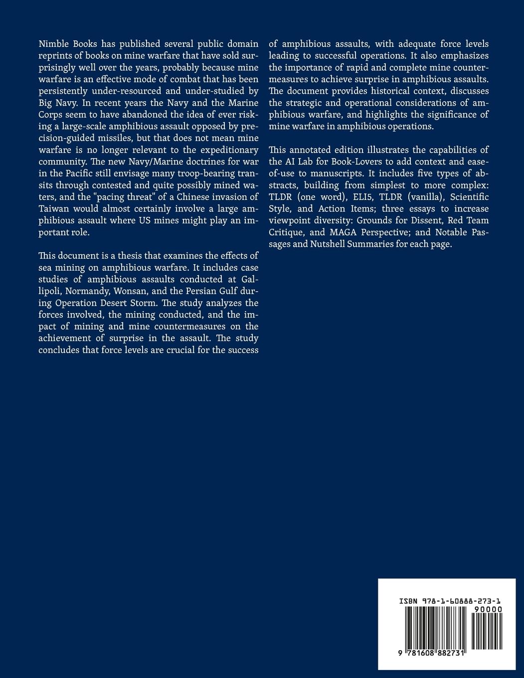 Rückseitencover The Effects of Sea Mining on Amphibious Warfare