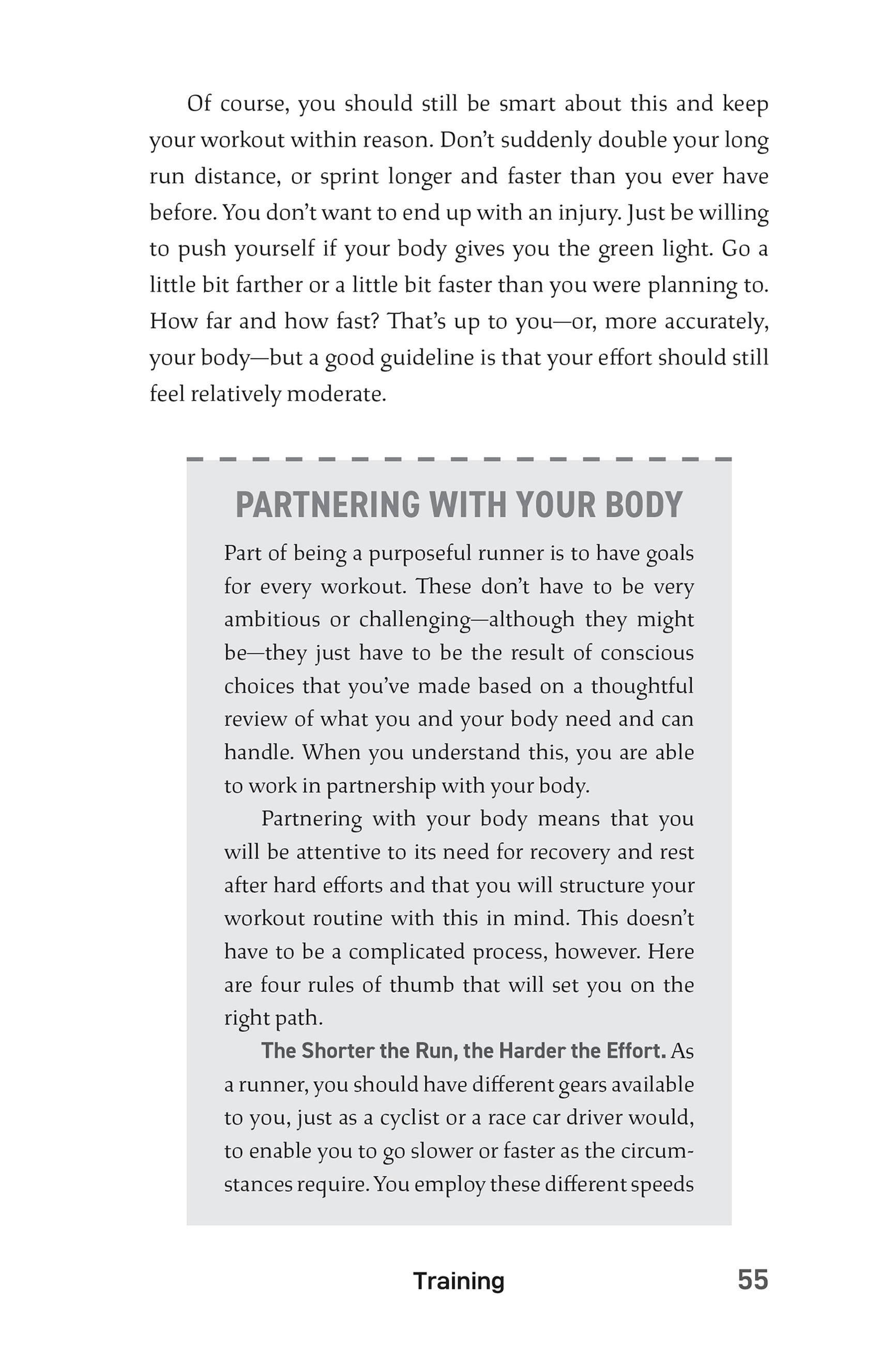 Beispielinhalt (Bild) Think Like a Runner