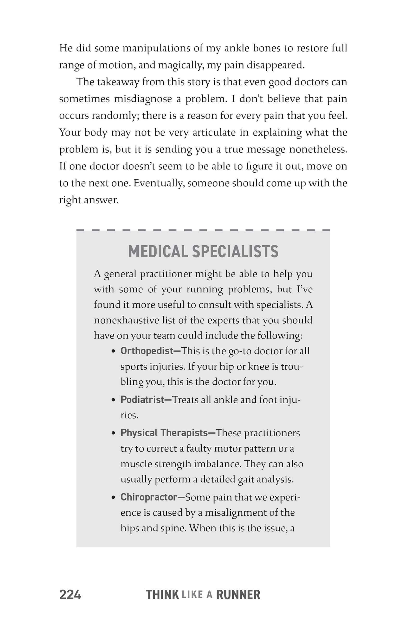 Beispielinhalt (Bild) Think Like a Runner