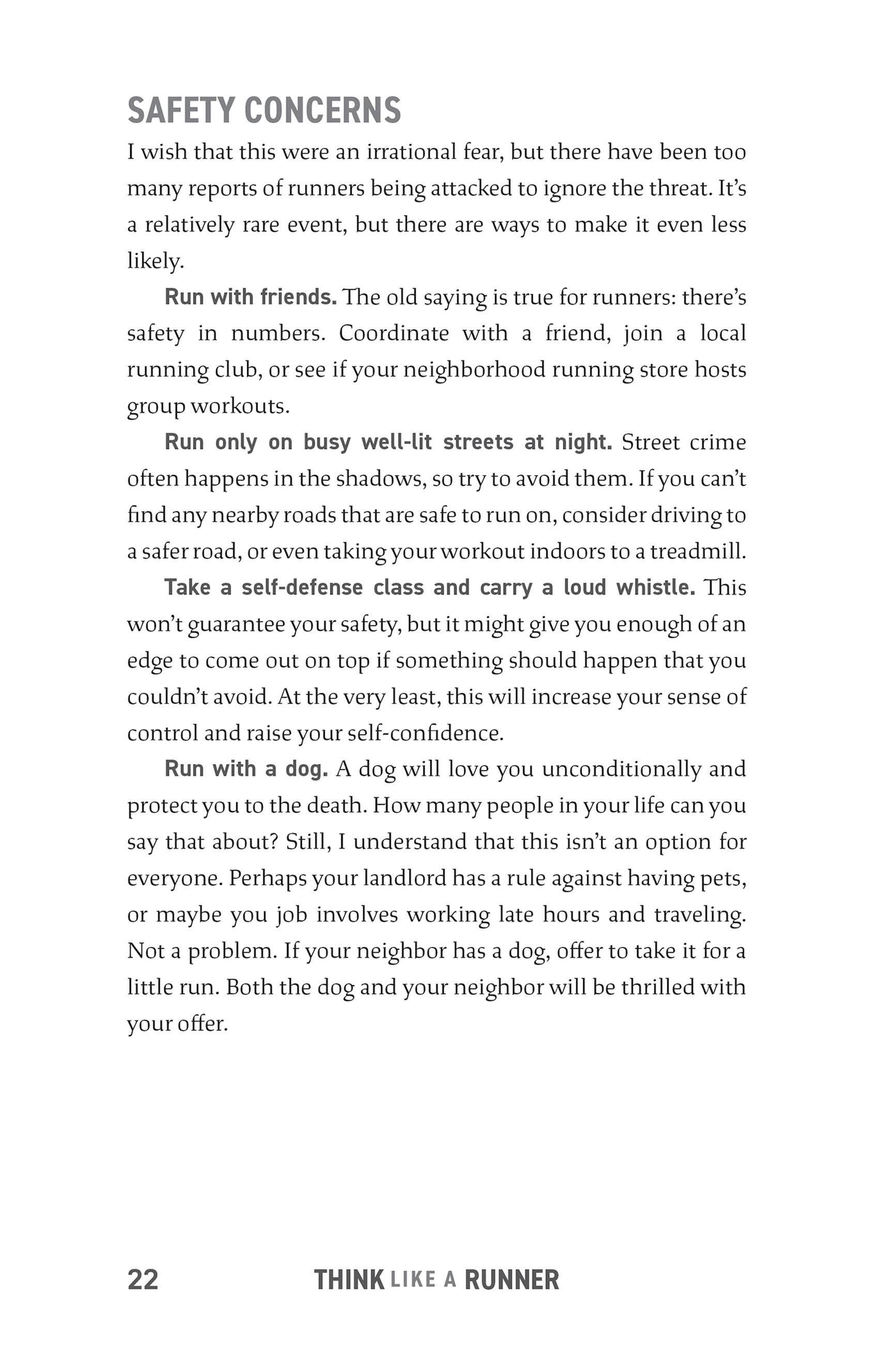 Beispielinhalt (Bild) Think Like a Runner