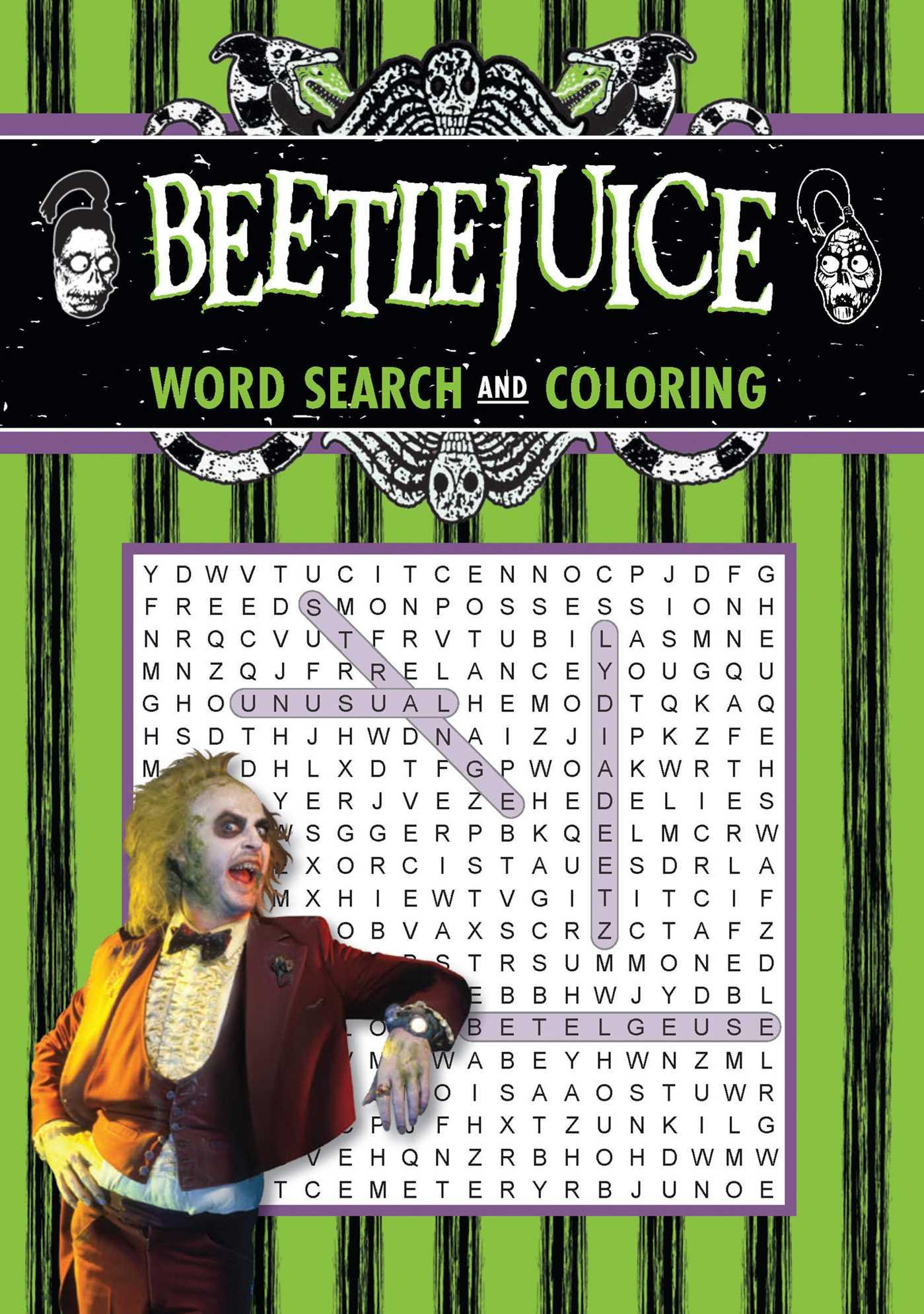 Vorderes Coverbild Beetlejuice Word Search and Coloring