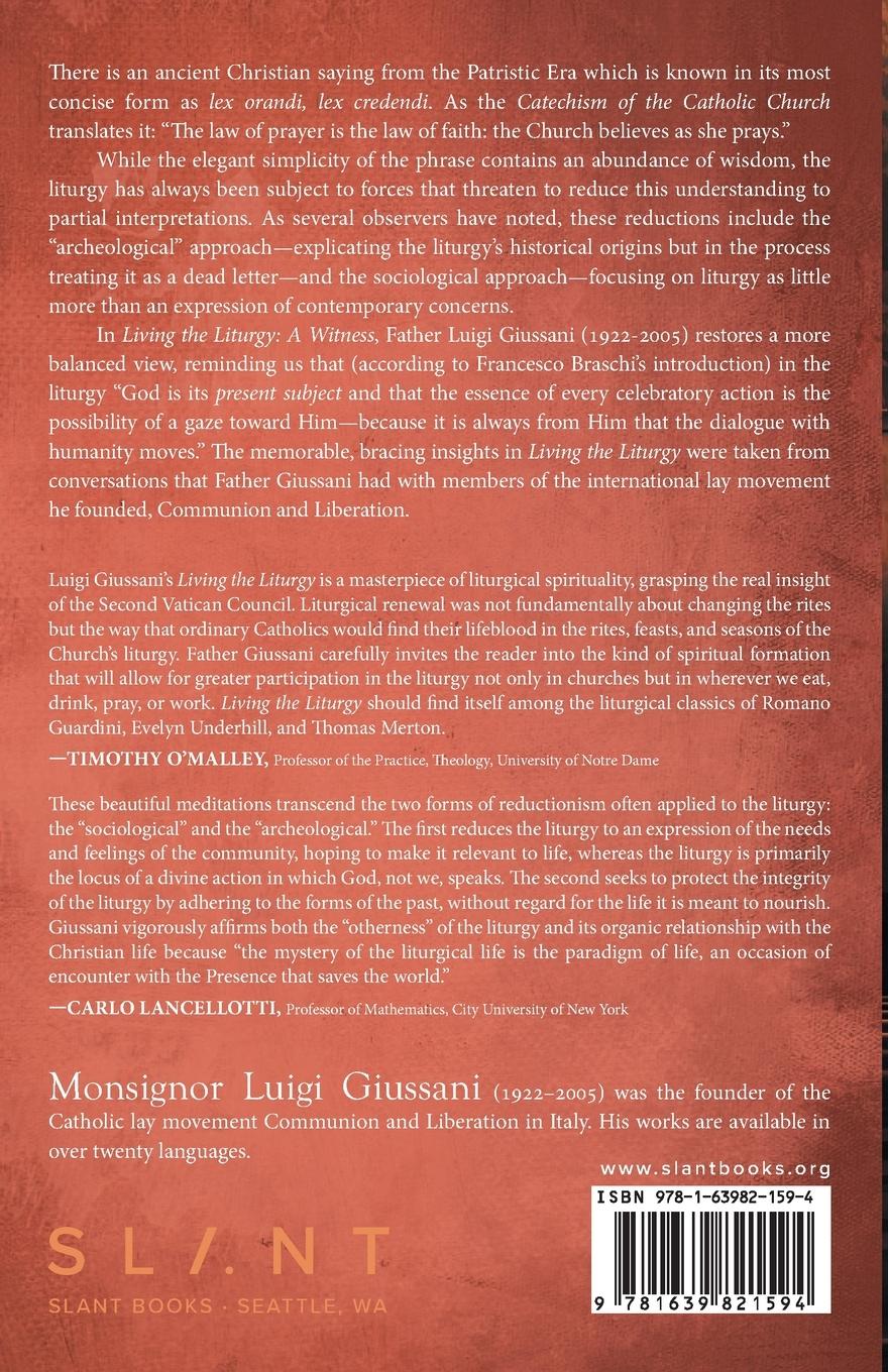 Rückseitencover Living the Liturgy