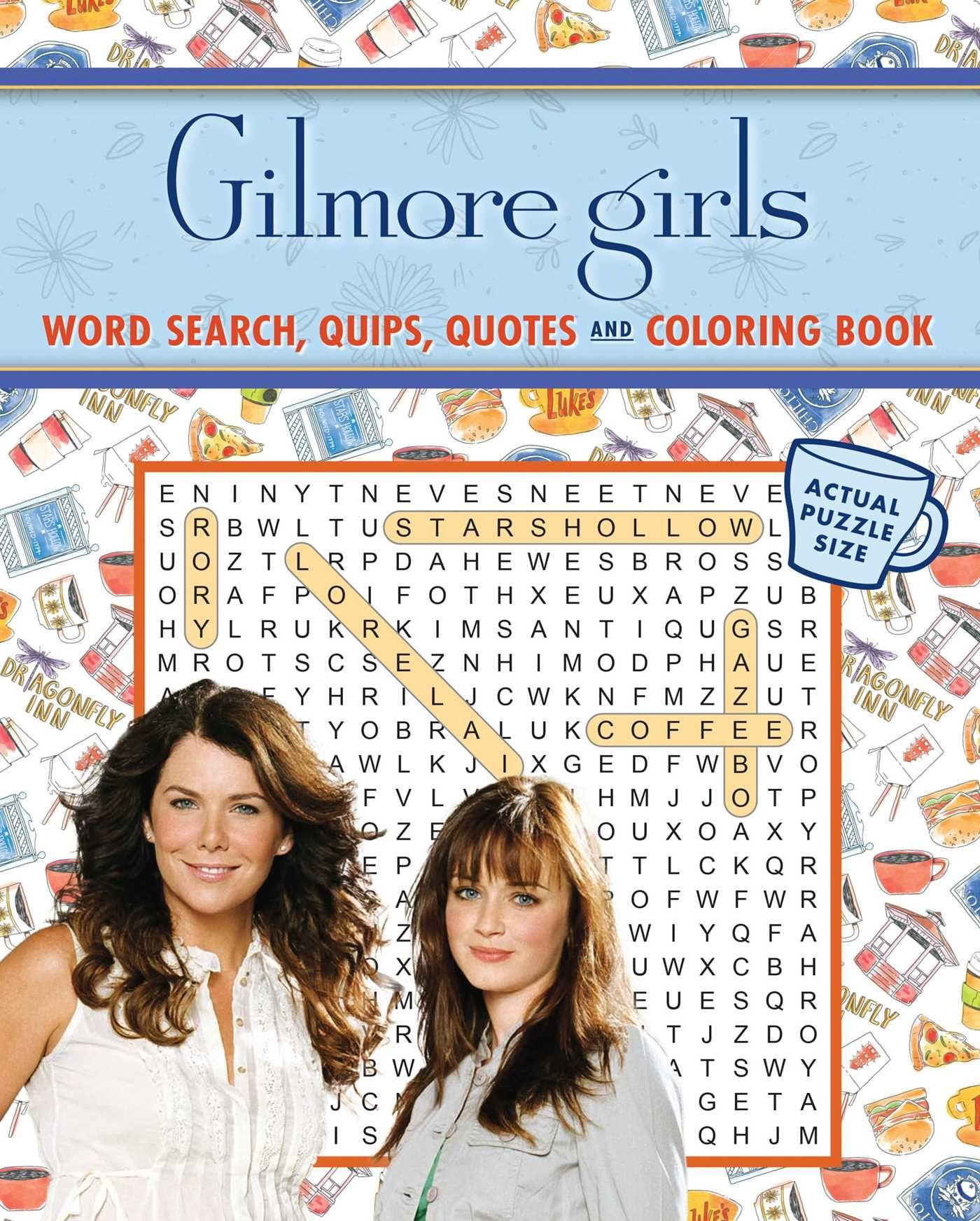 Vorderes Coverbild Gilmore Girls Word Search, Quips, Quotes, and Coloring Book