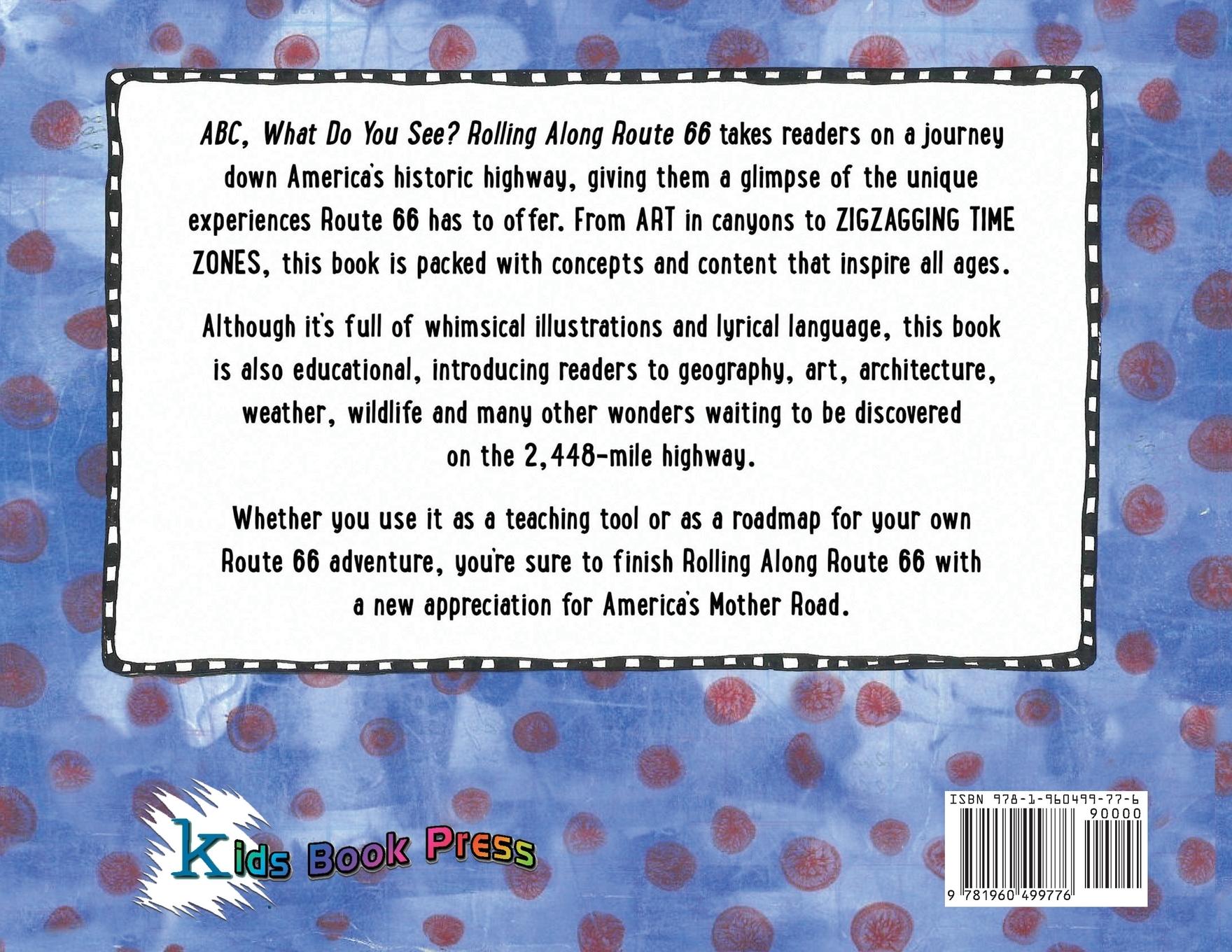 Rückseitencover ABC, What Do You See? Rolling Along Route 66
