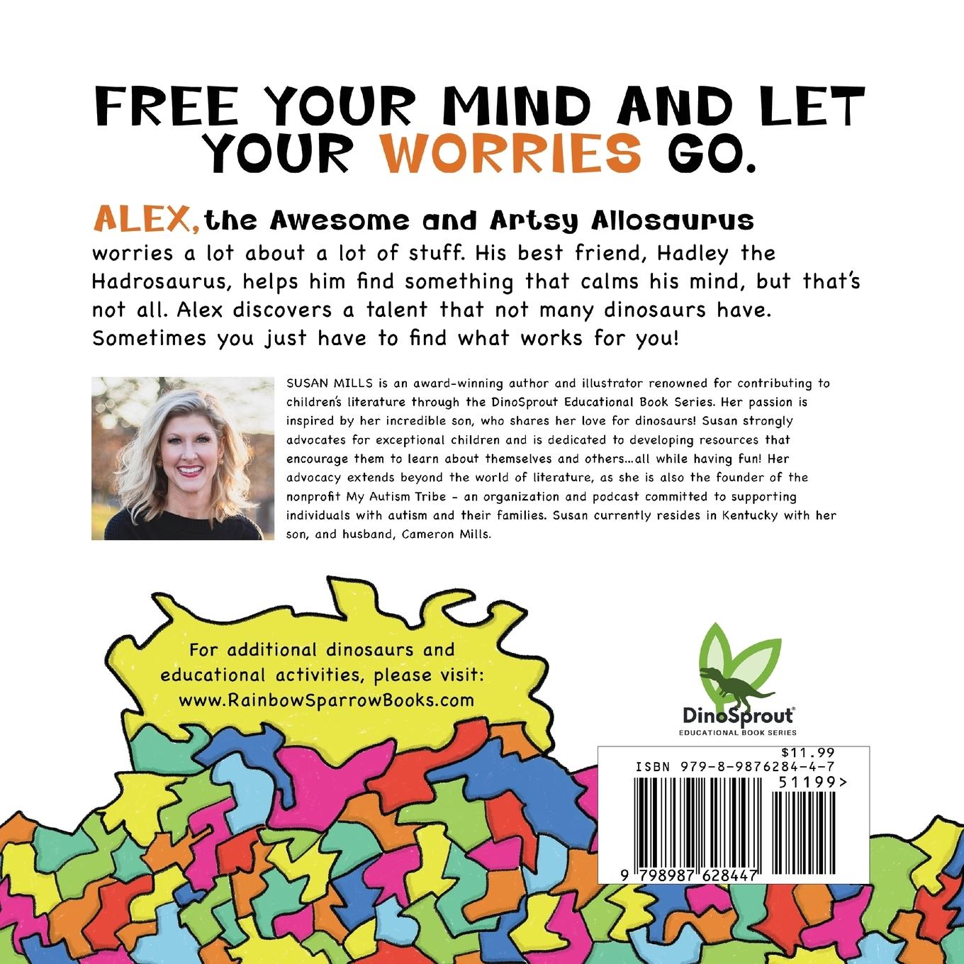 Rückseitencover Alex, the Awesome and Artsy Allosaurus