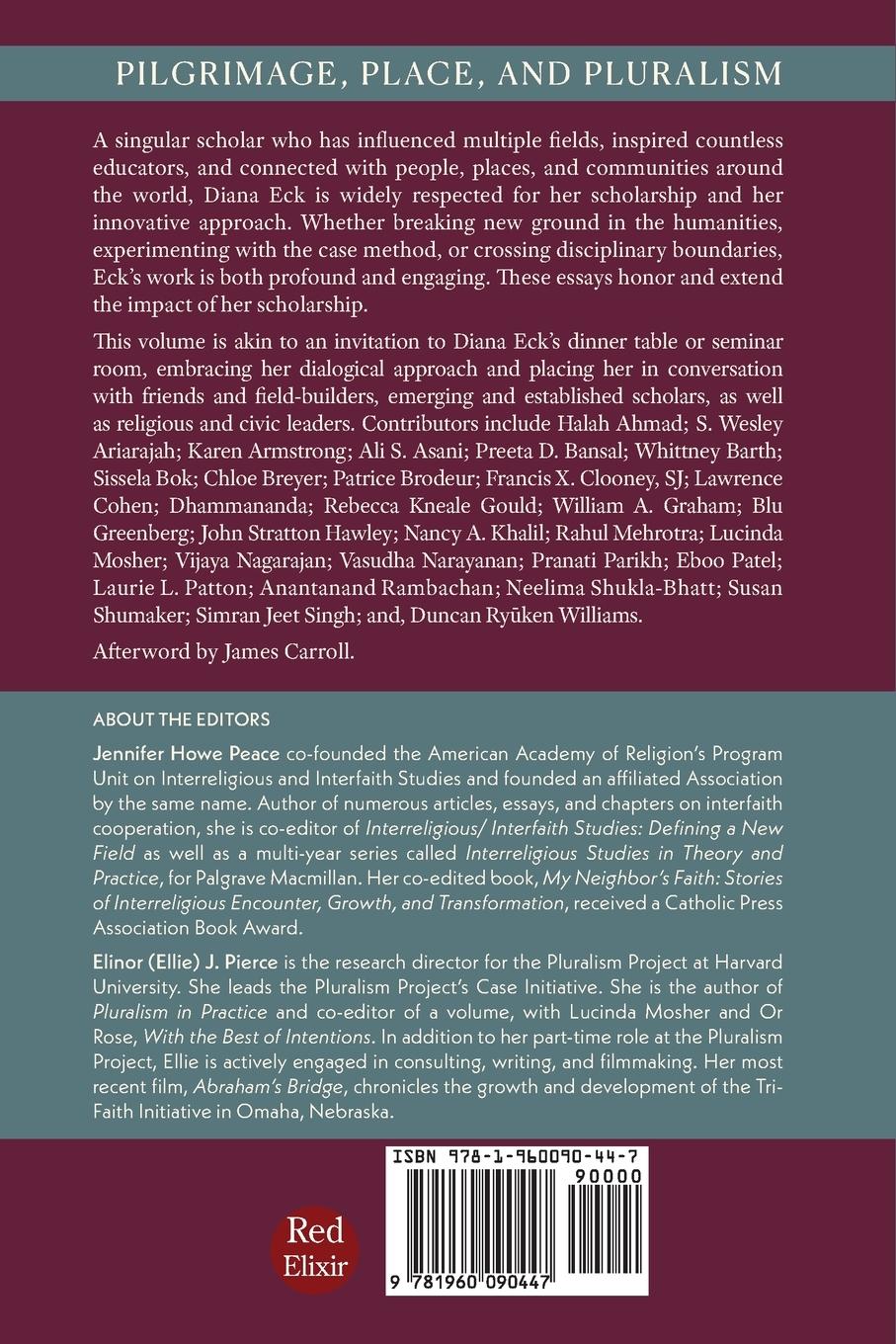 Rückseitencover Pilgrimage, Place, and Pluralism