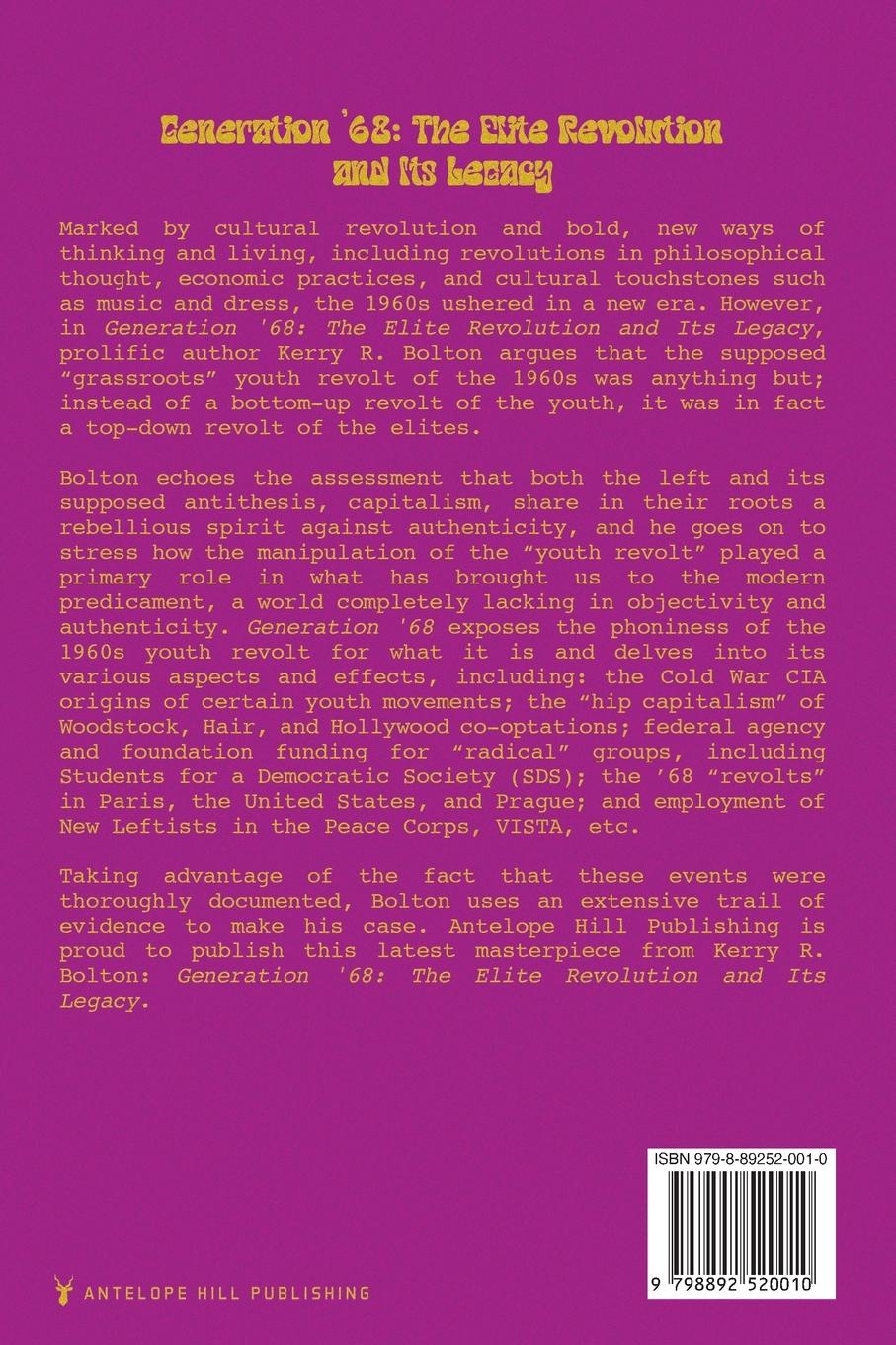 Rückseitencover Generation '68