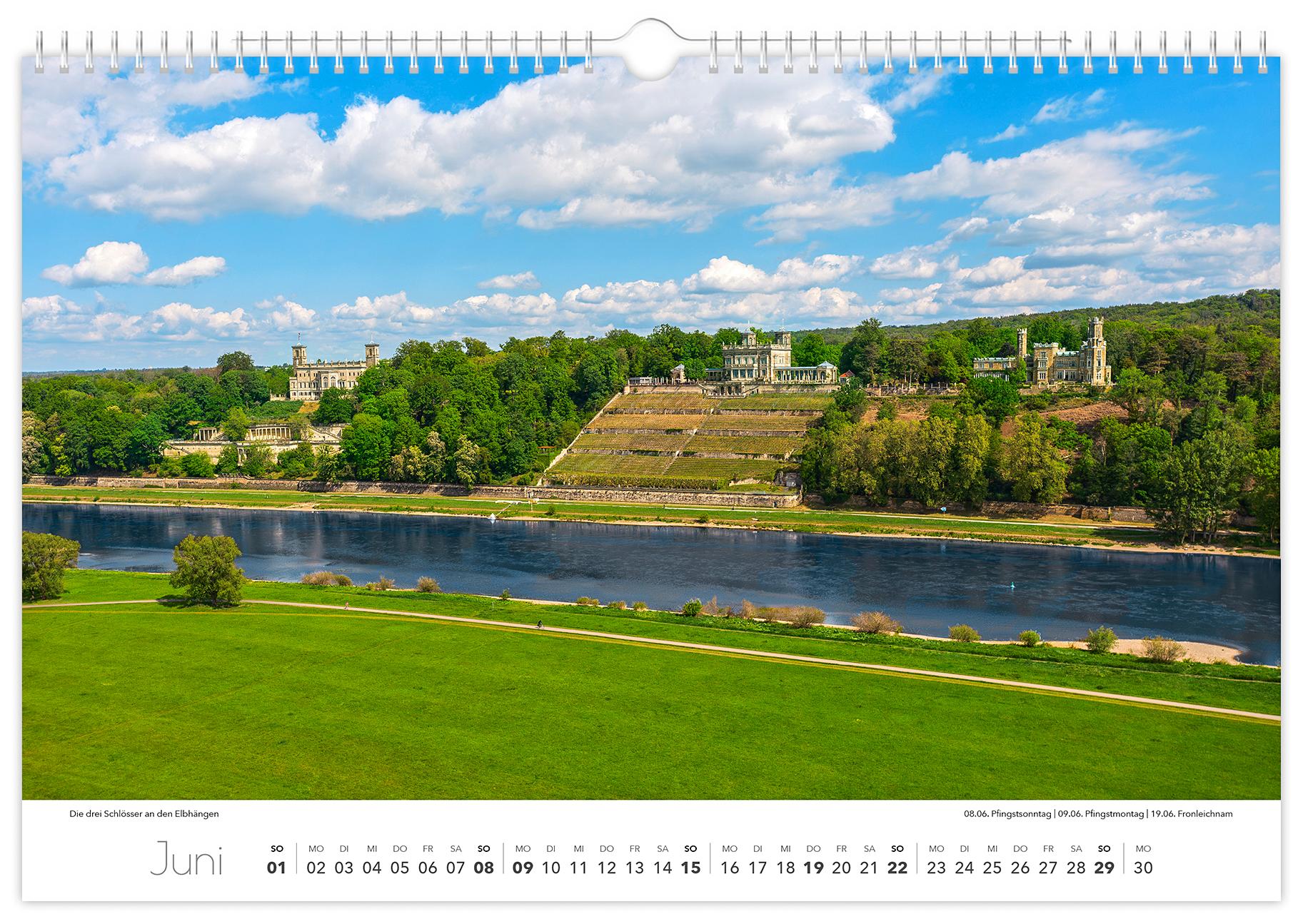 Beispielinhalt (Bild) Kalender Dresden Elbflorenz 2025