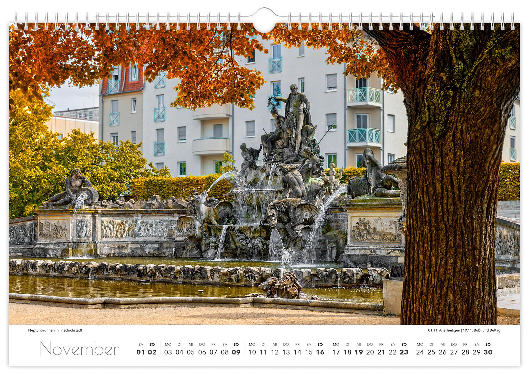 Beispielinhalt (Bild) Kalender Dresden Elbflorenz 2025