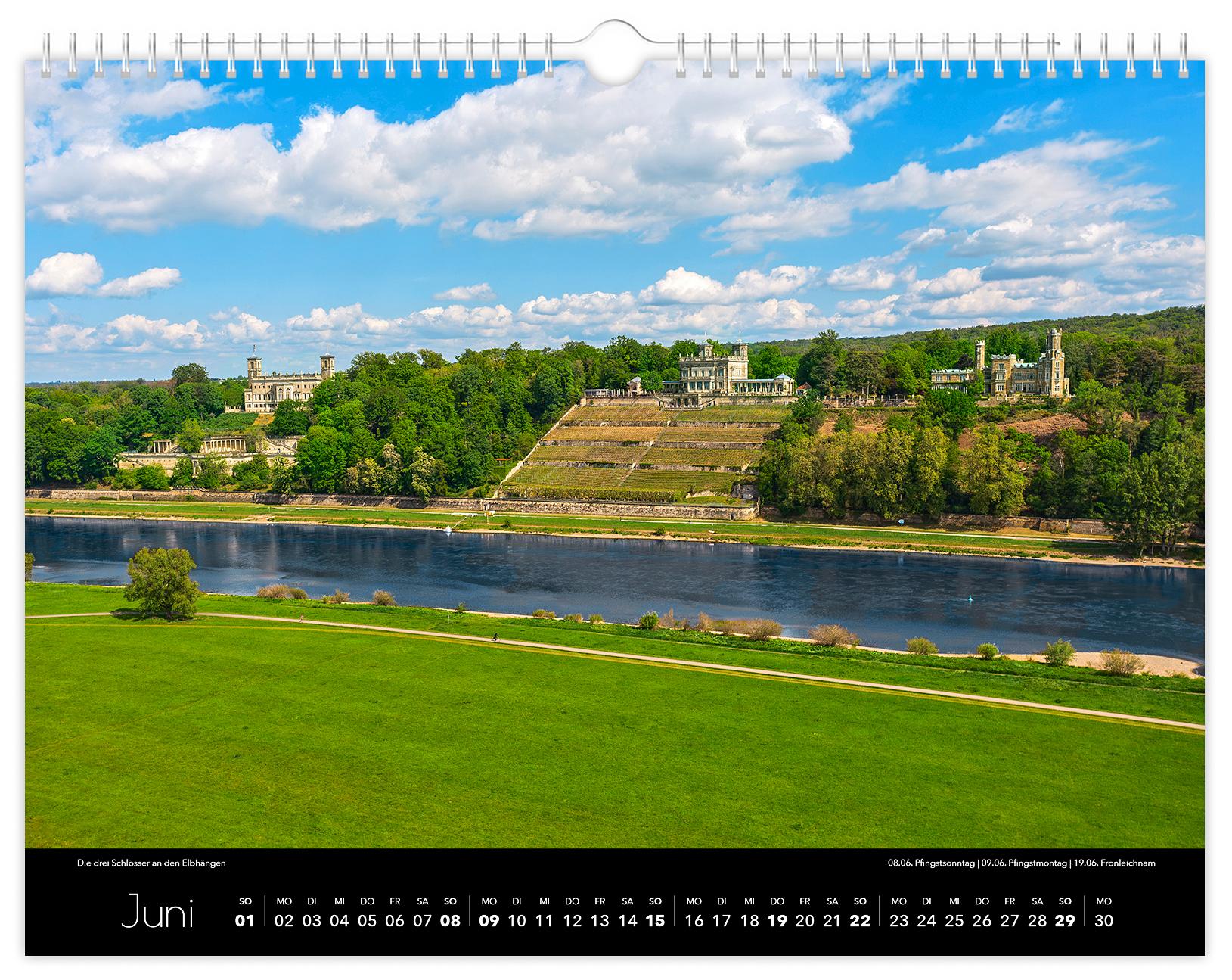 Beispielinhalt (Bild) Kalender Dresden Elbflorenz 2025