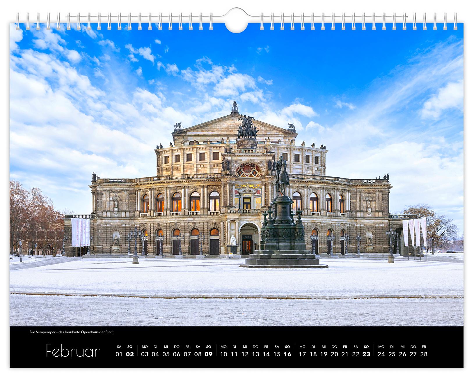 Beispielinhalt (Bild) Kalender Dresden Elbflorenz 2025