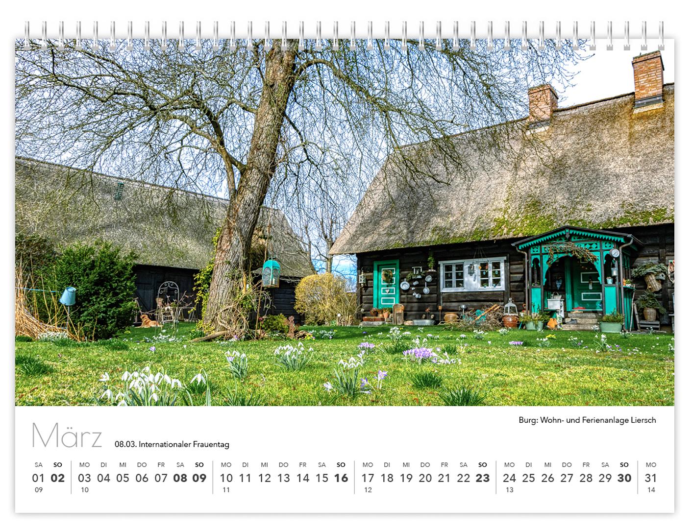Beispielinhalt (Bild) Kalender Spreewald kompakt - Peter Becker 2025