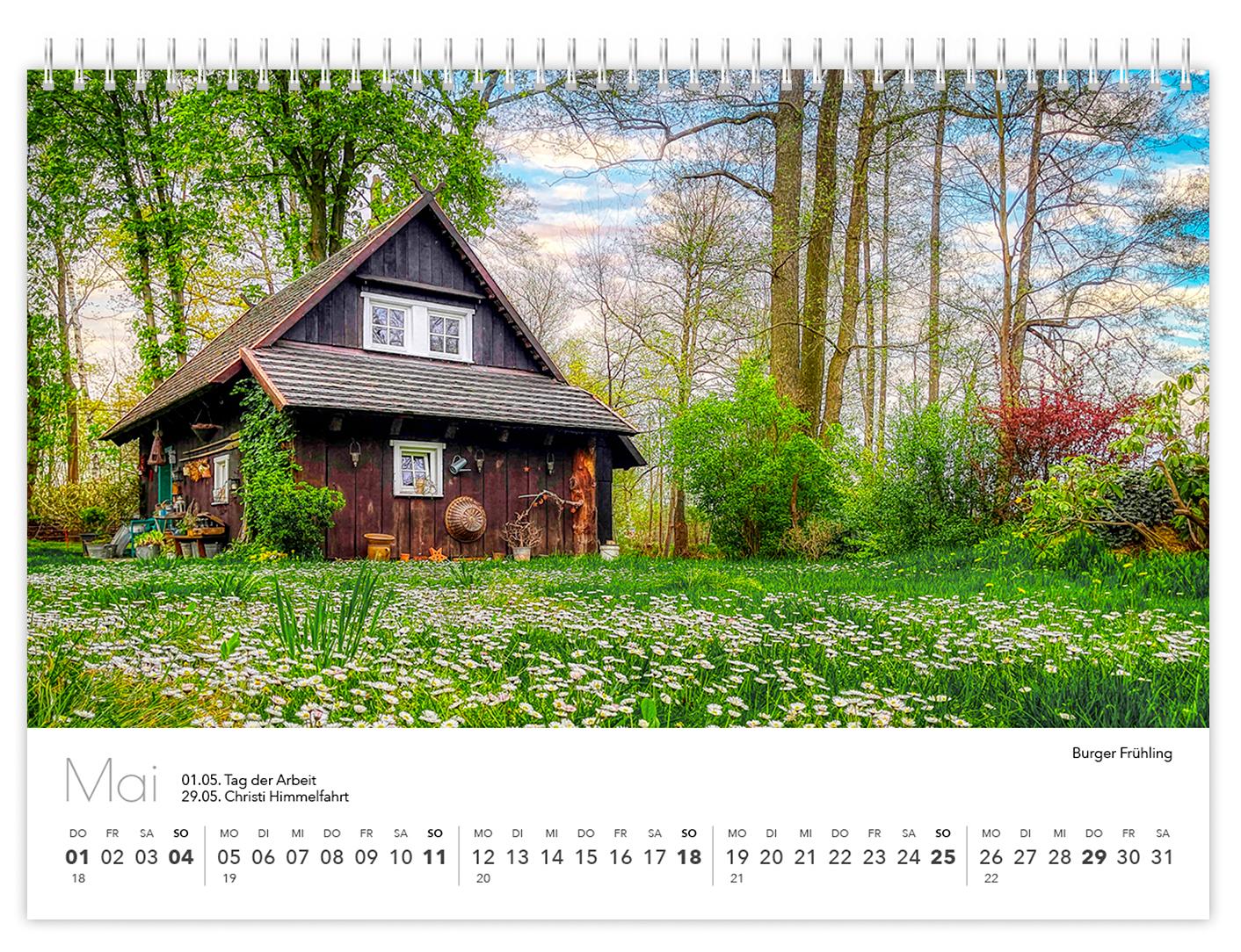Beispielinhalt (Bild) Kalender Spreewald kompakt - Peter Becker 2025