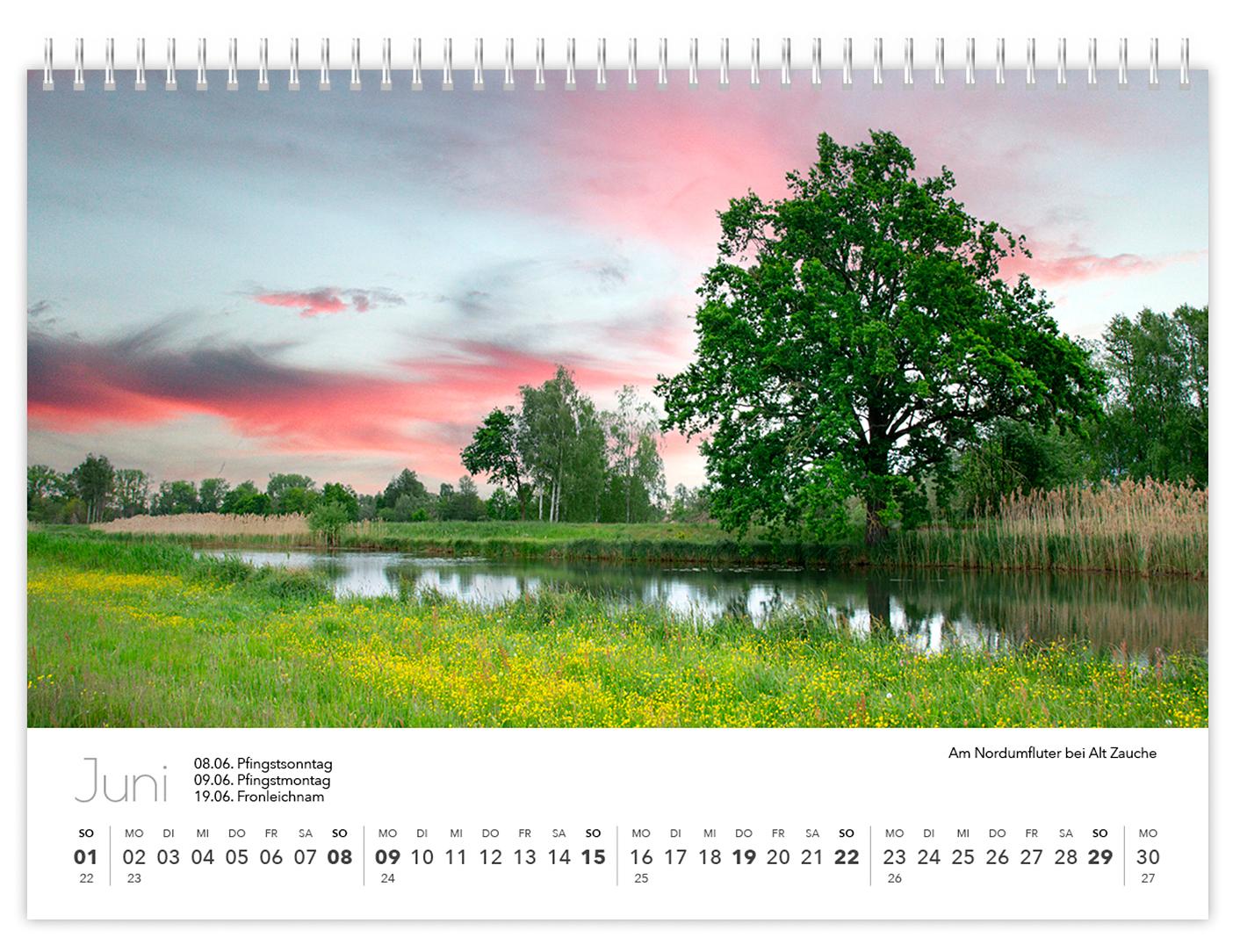 Beispielinhalt (Bild) Kalender Spreewald kompakt - Peter Becker 2025
