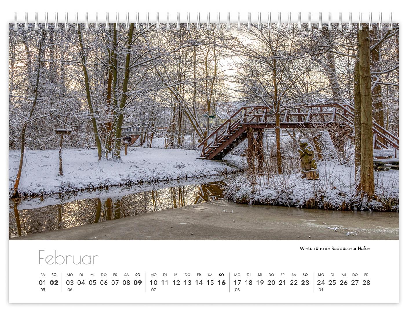 Beispielinhalt (Bild) Kalender Spreewald kompakt - Peter Becker 2025