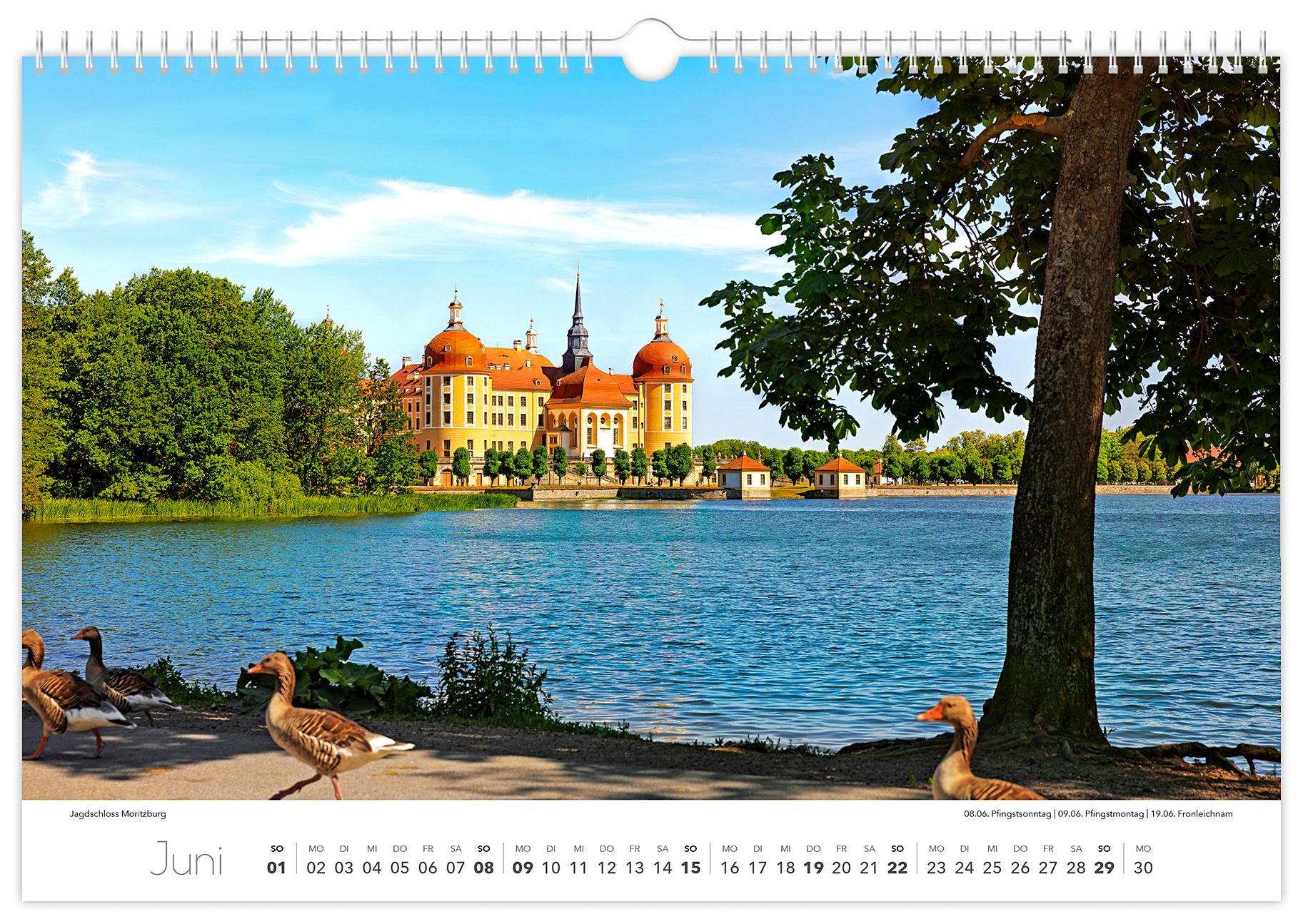 Beispielinhalt (Bild) Kalender Dresden und Umgebung 2025