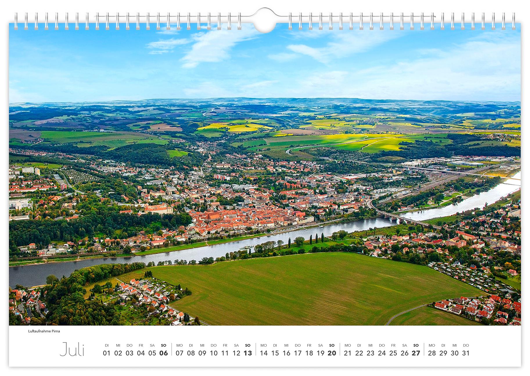 Beispielinhalt (Bild) Kalender Dresden und Umgebung 2025