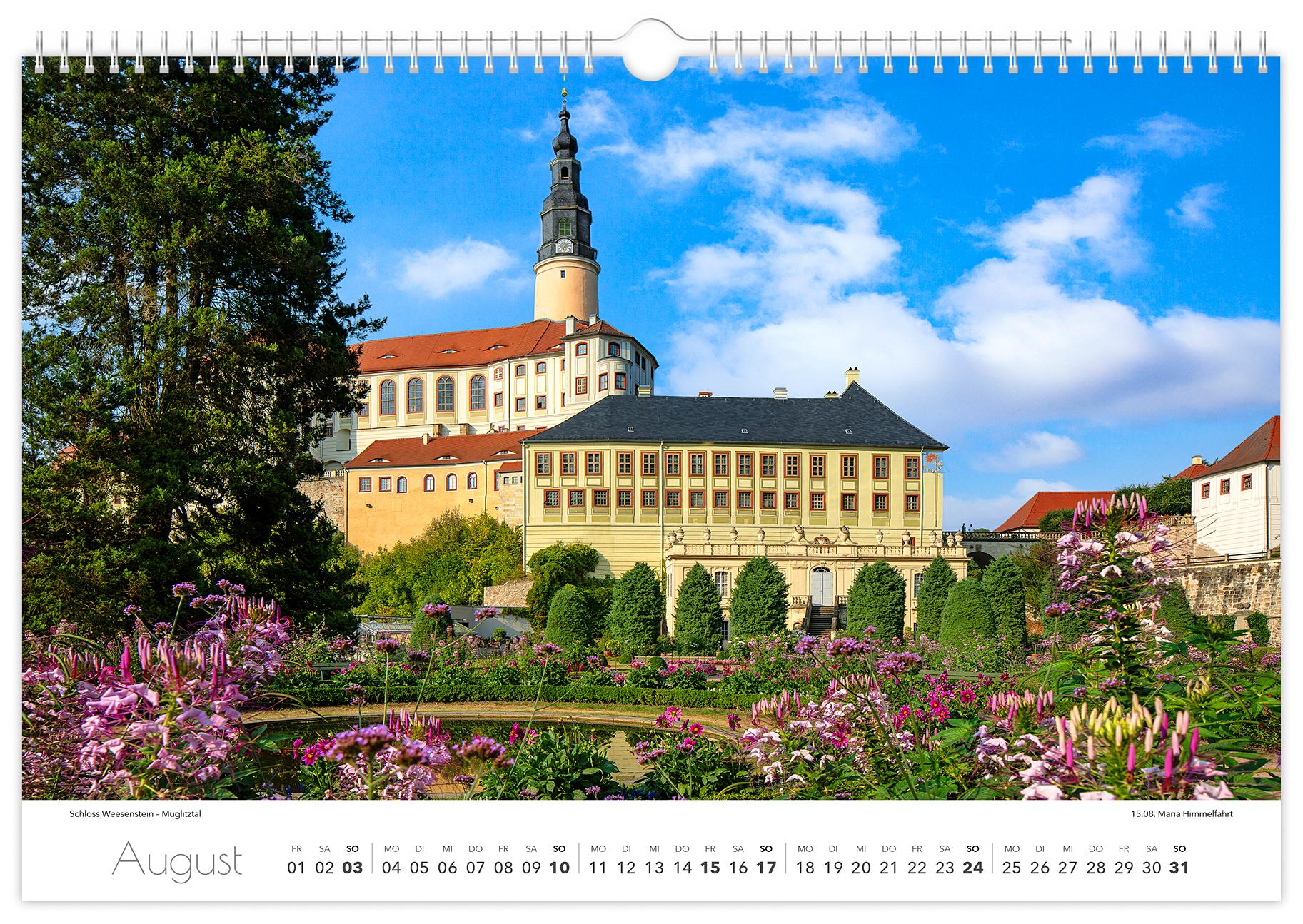 Beispielinhalt (Bild) Kalender Dresden und Umgebung 2025