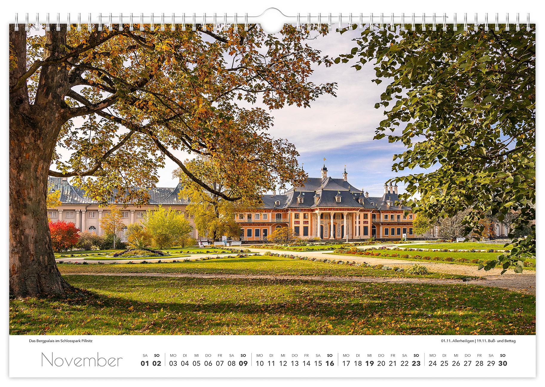 Beispielinhalt (Bild) Kalender Dresden und Umgebung 2025